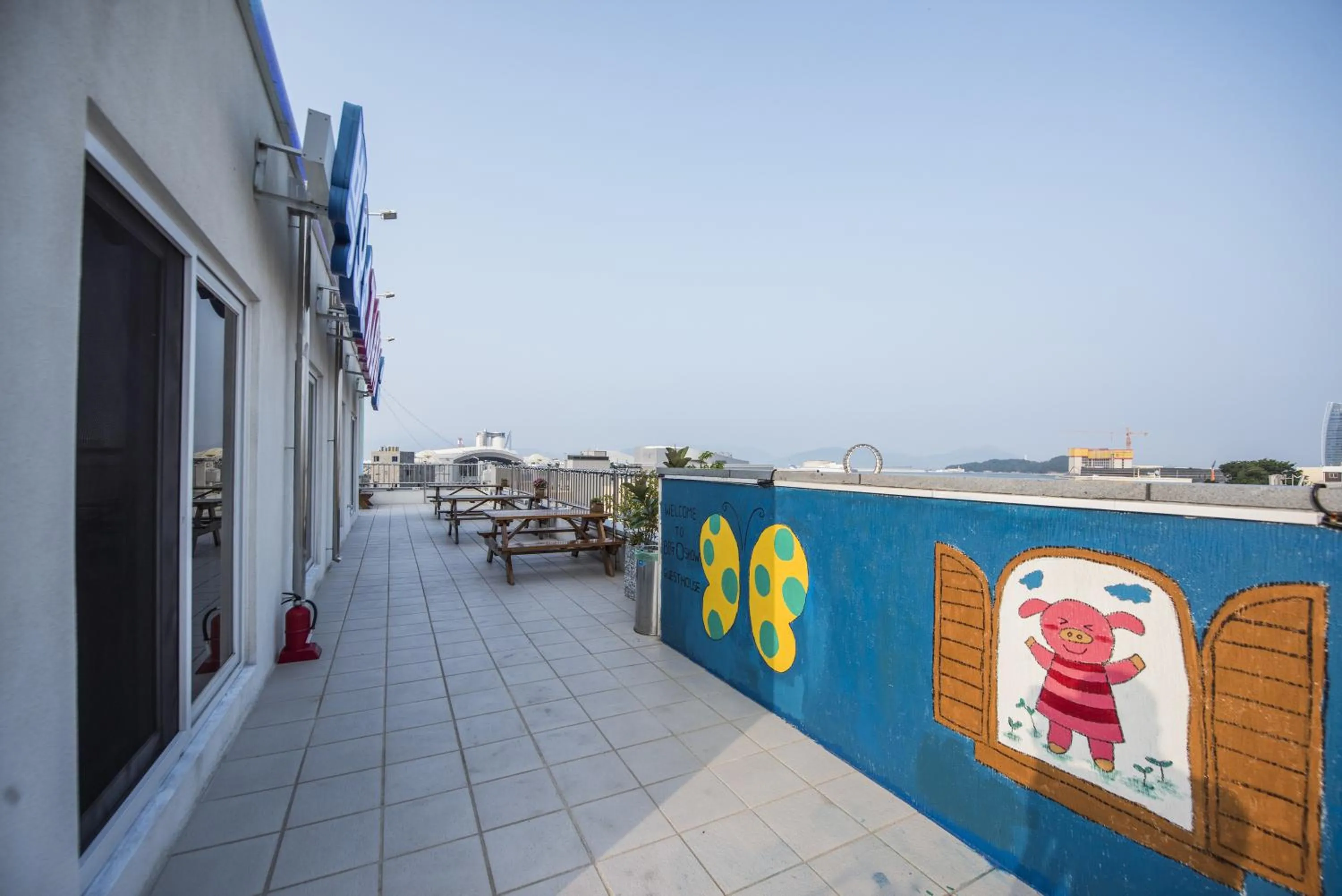 Balcony/Terrace in Big O Show Guesthouse