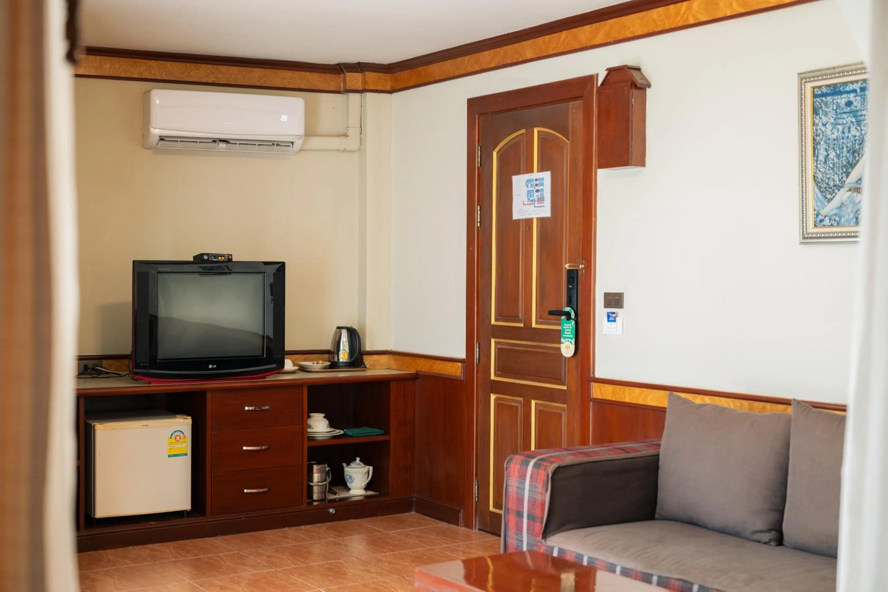 Living room in Erawan Phangnga Hotel, Natai Beach