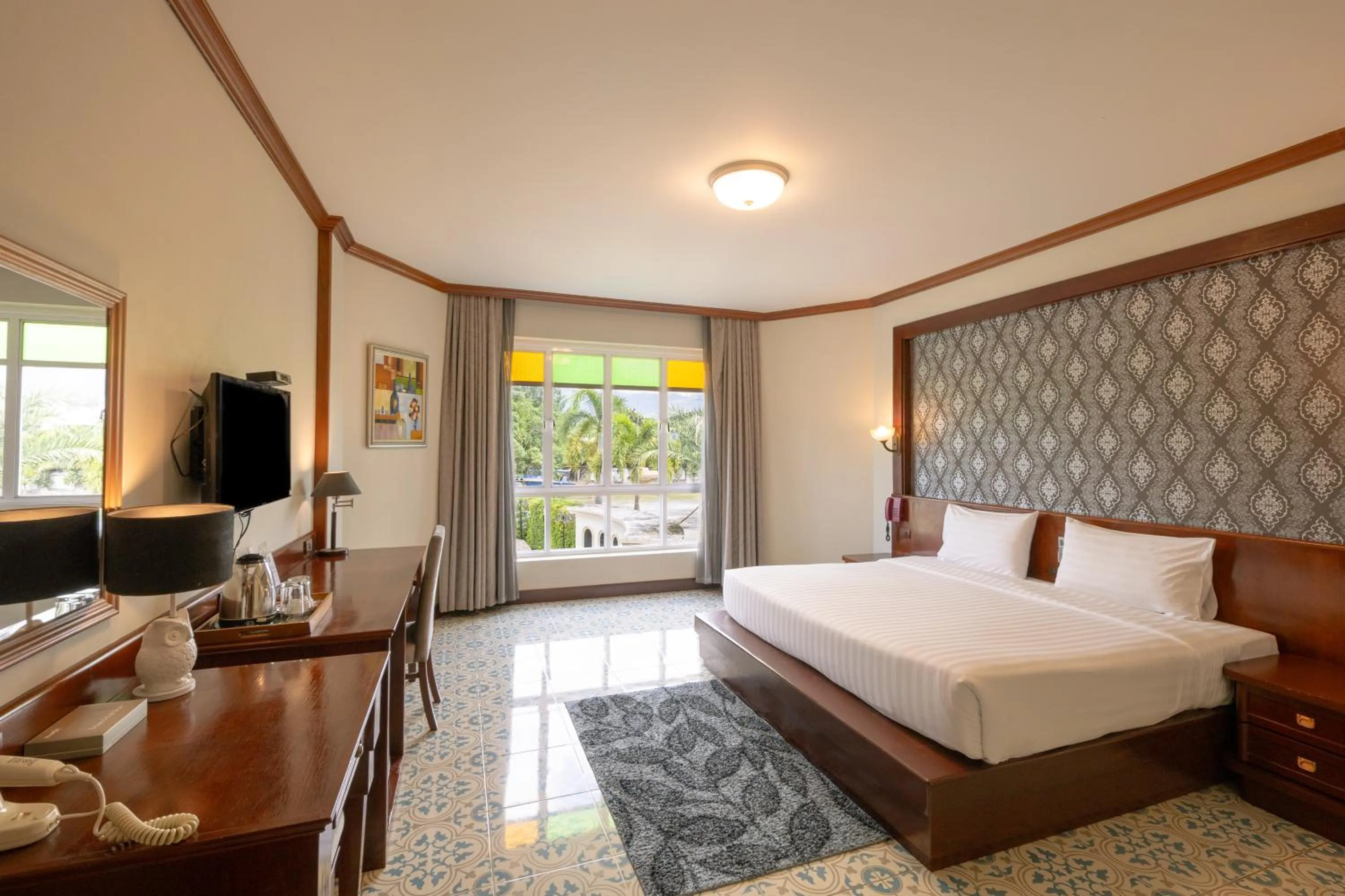 Bed in Erawan Hotel,Natai Beach