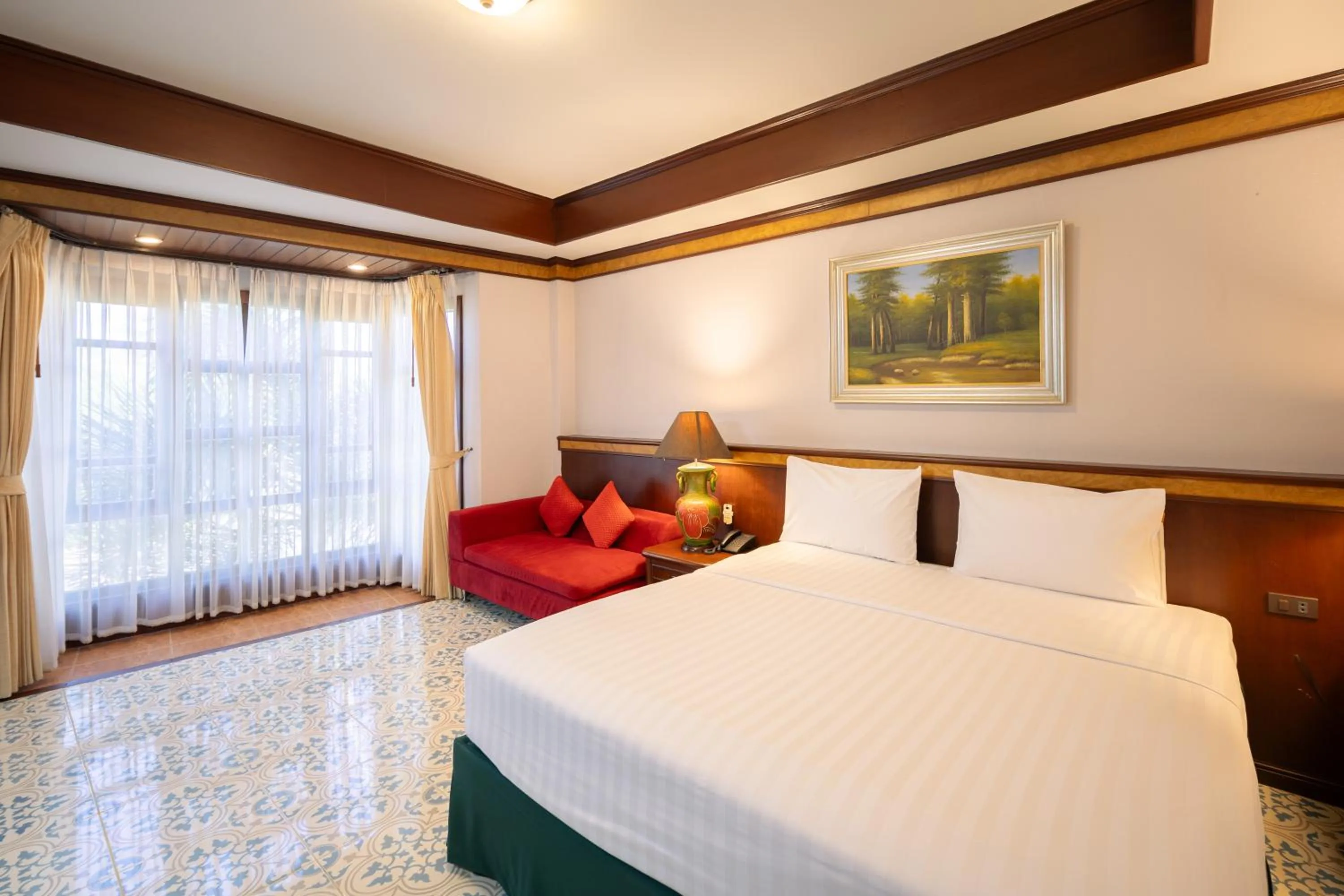 Living room, Bed in Erawan Phangnga Hotel, Natai Beach