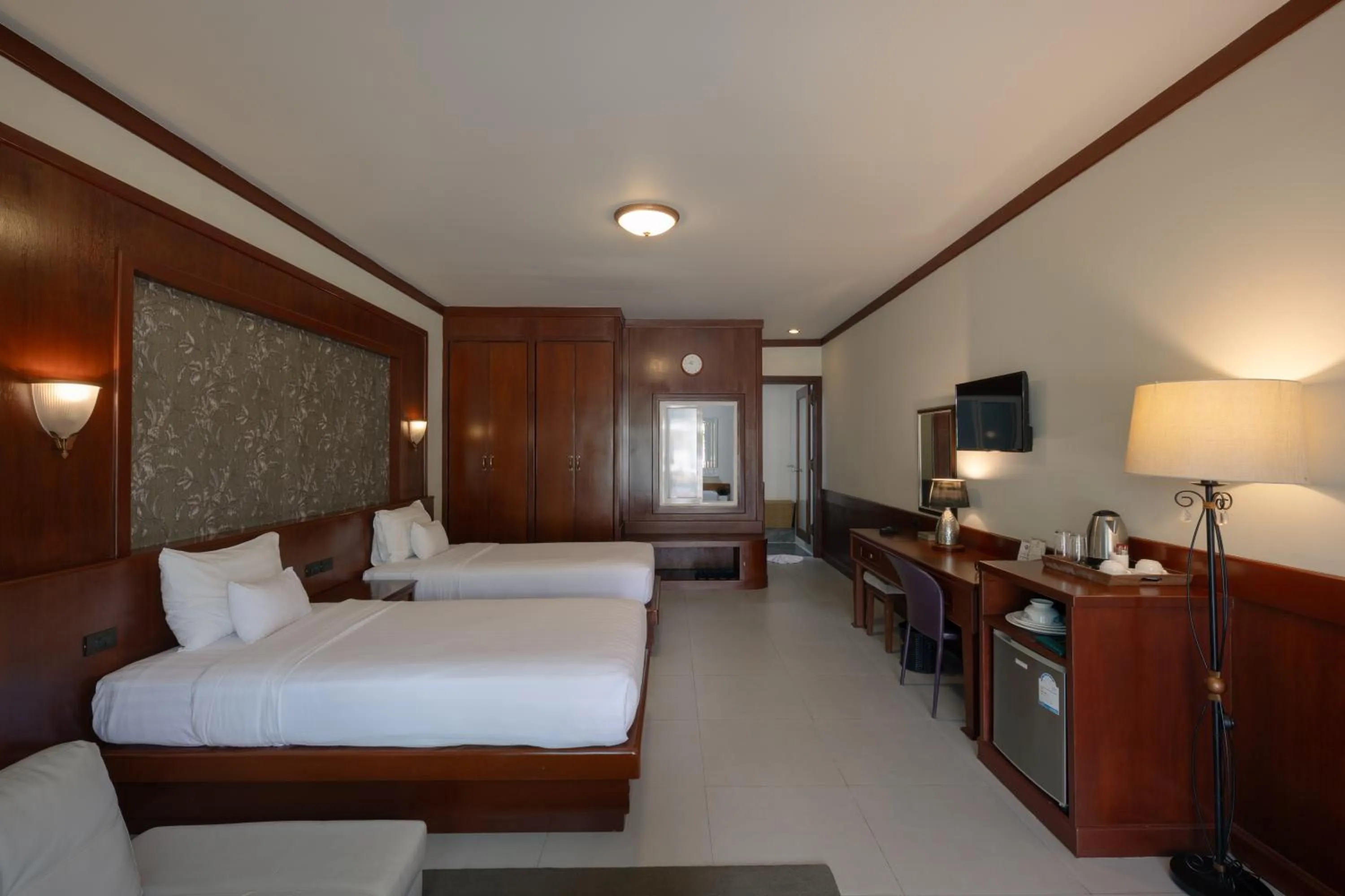 Bed in Erawan Hotel,Natai Beach