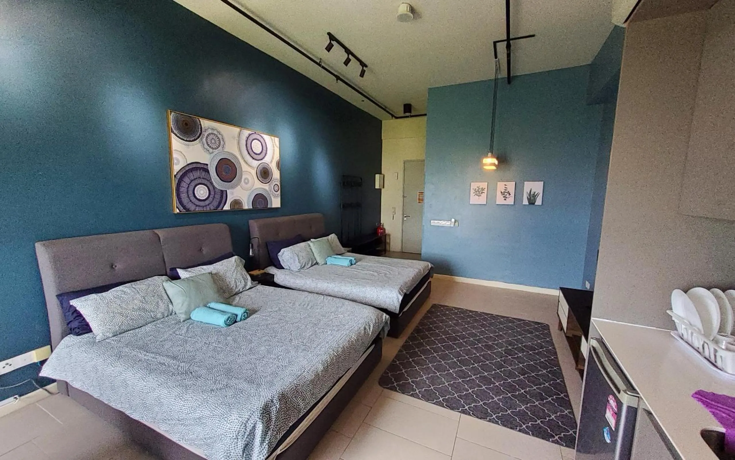 Bed in Tamarind Suites or D'Pulze Residence or Domain NeoCyber, click Room selection for location and pics