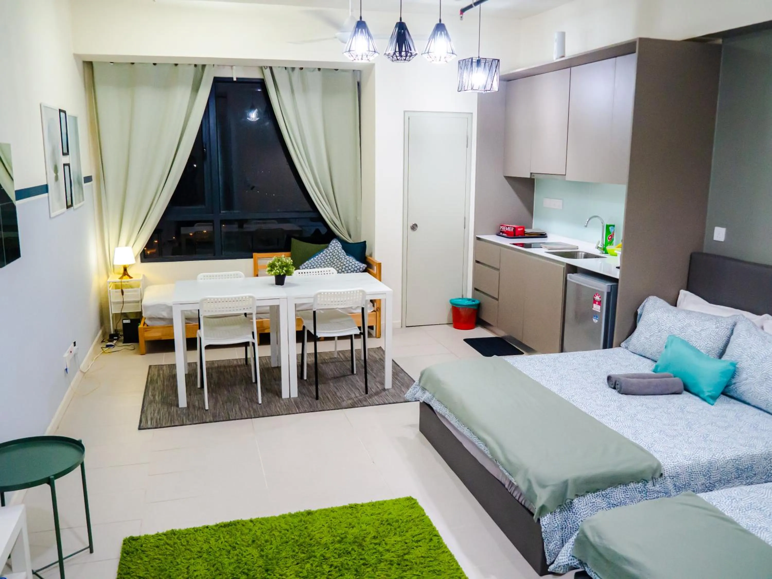 Bed in Tamarind Suites or D'Pulze Residence or Domain NeoCyber, click Room selection for location and pics