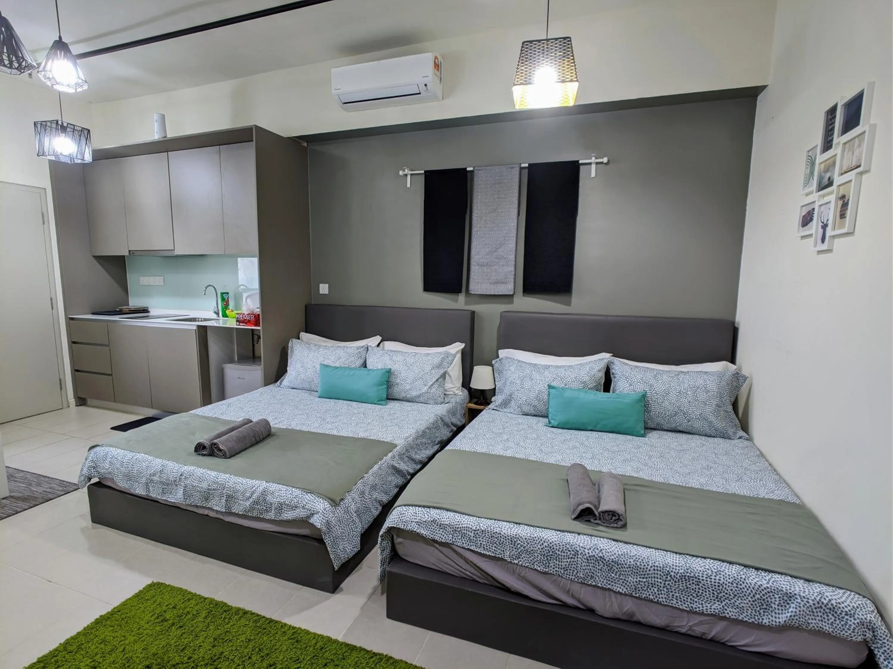 Bed in Tamarind Suites or D'Pulze Residence or Domain NeoCyber, click Room selection for location and pics