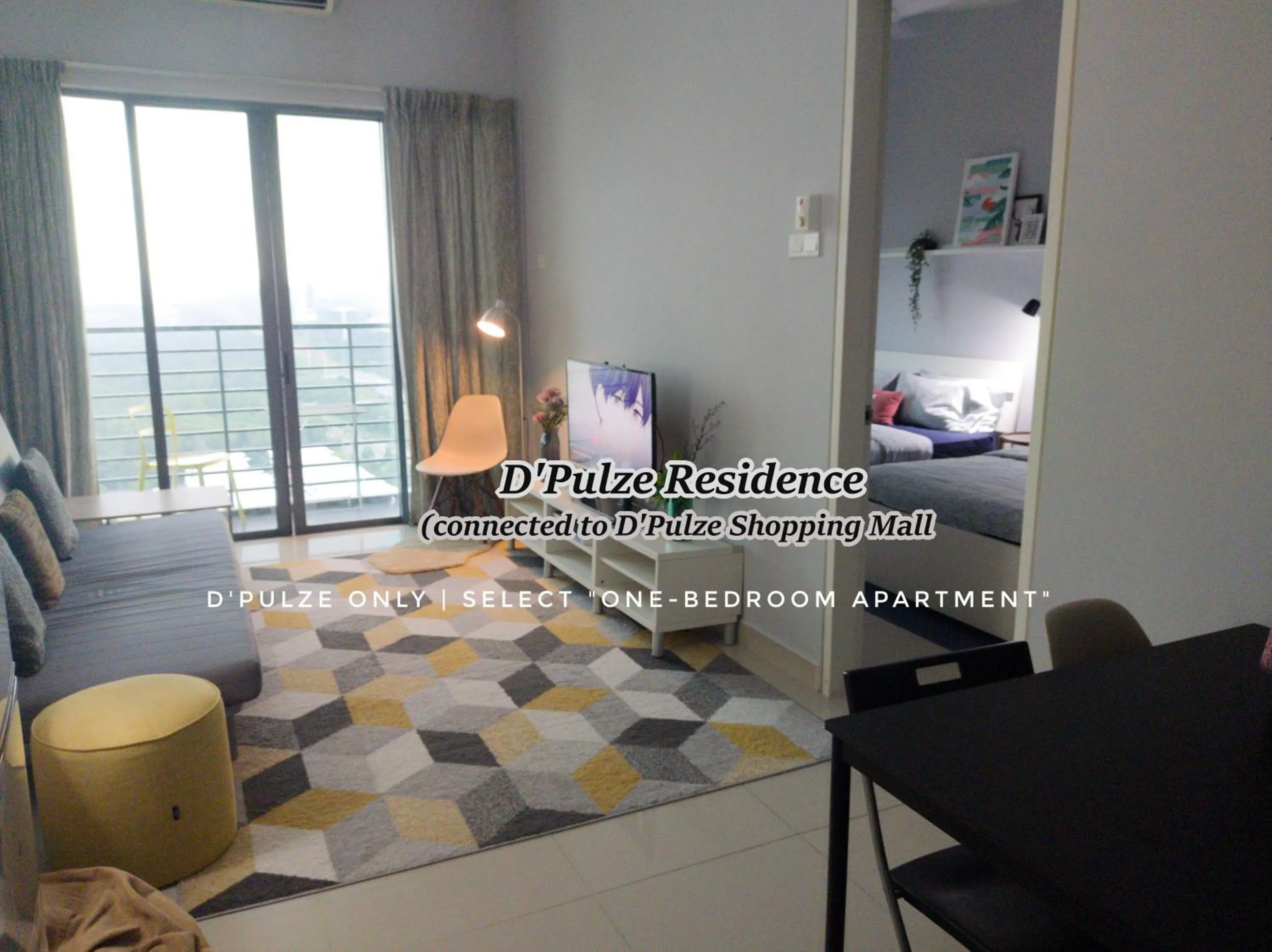 Bed in Tamarind Suites or D'Pulze Residence or Domain NeoCyber, click Room selection for location and pics