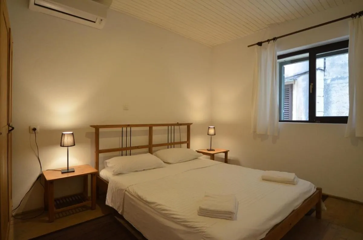 Bedroom, Bed in Apartment Il Cortile with garden and parking