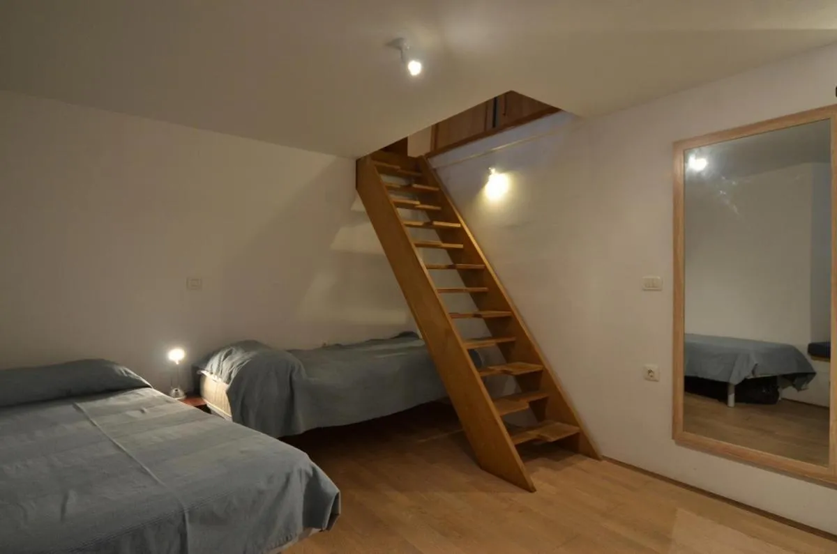 Bedroom, Bed in Apartment Il Cortile with garden and parking
