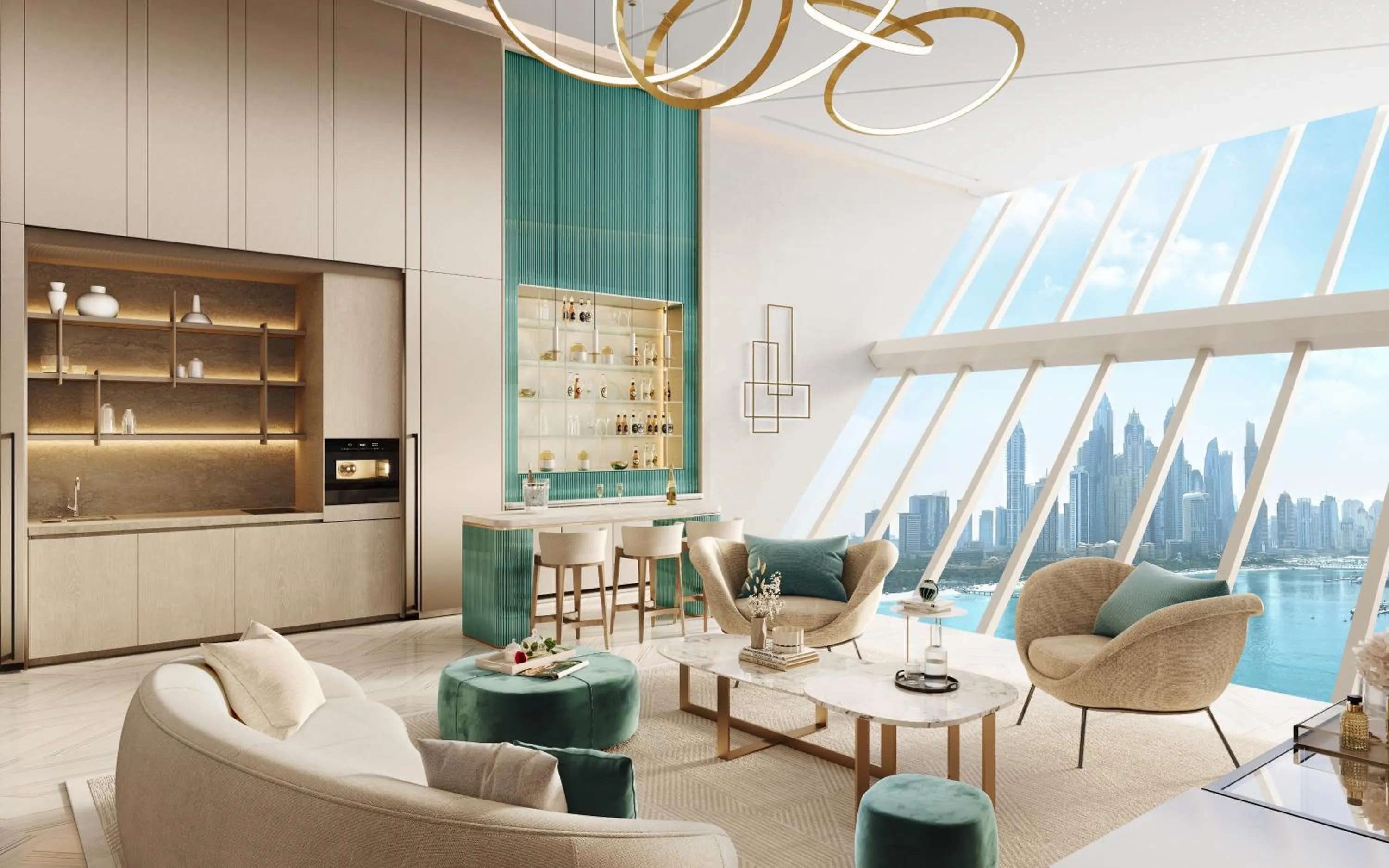 Living room in FIVE Palm Jumeirah Dubai