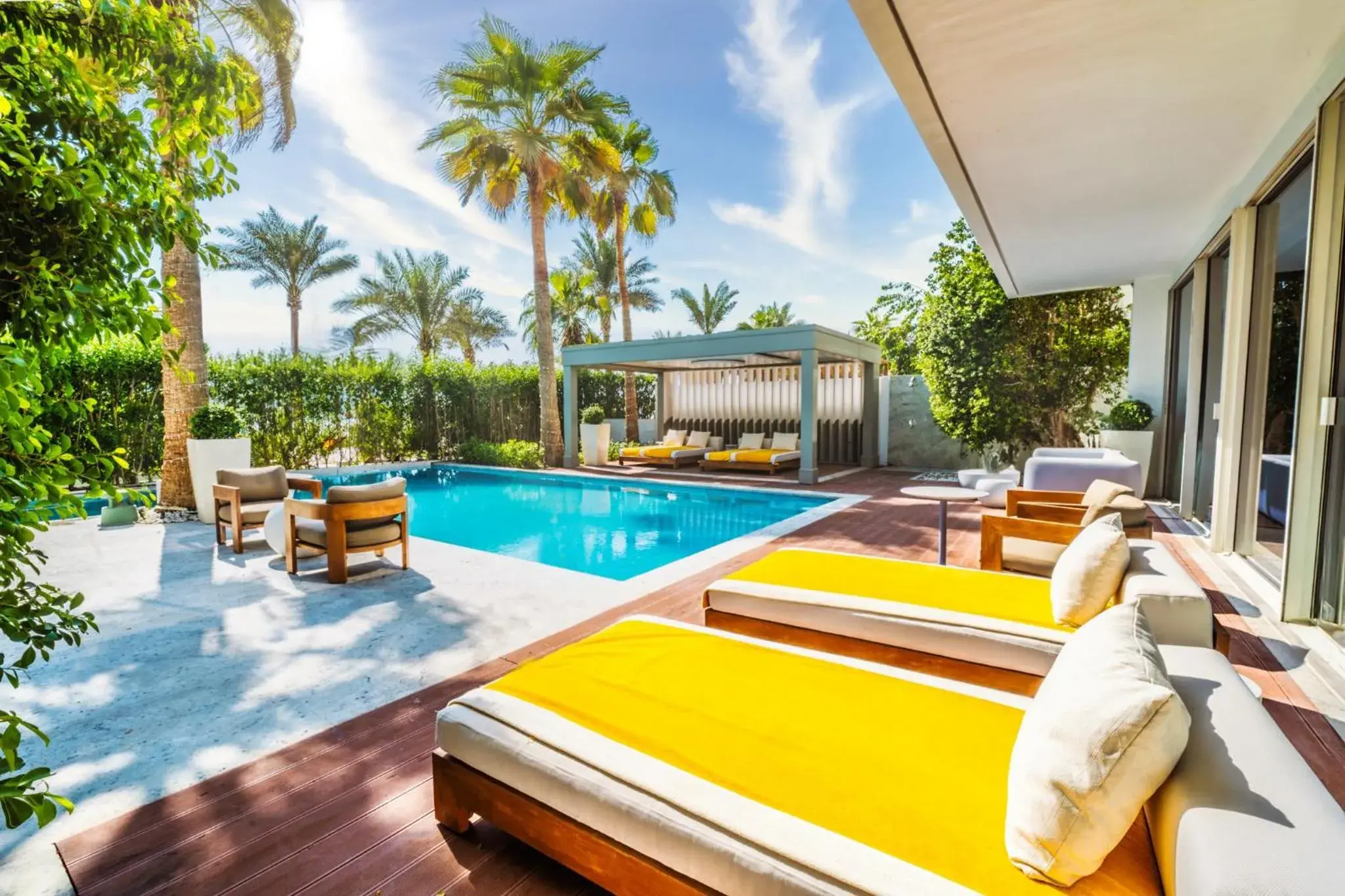 Garden view in FIVE Palm Jumeirah Dubai Garden view in FIVE Palm Jumeirah Dubai