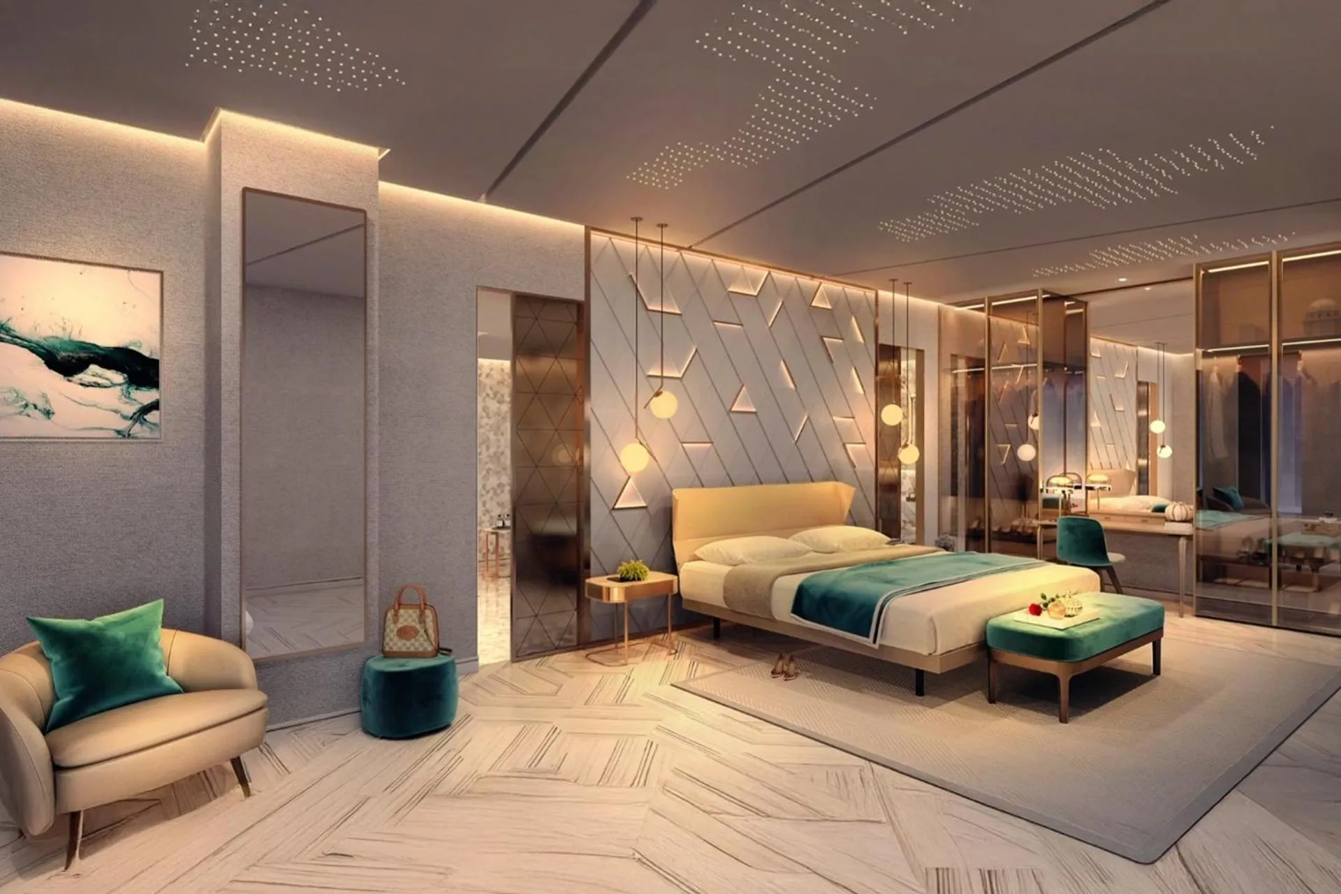 Bedroom, Bed in FIVE Palm Jumeirah Dubai