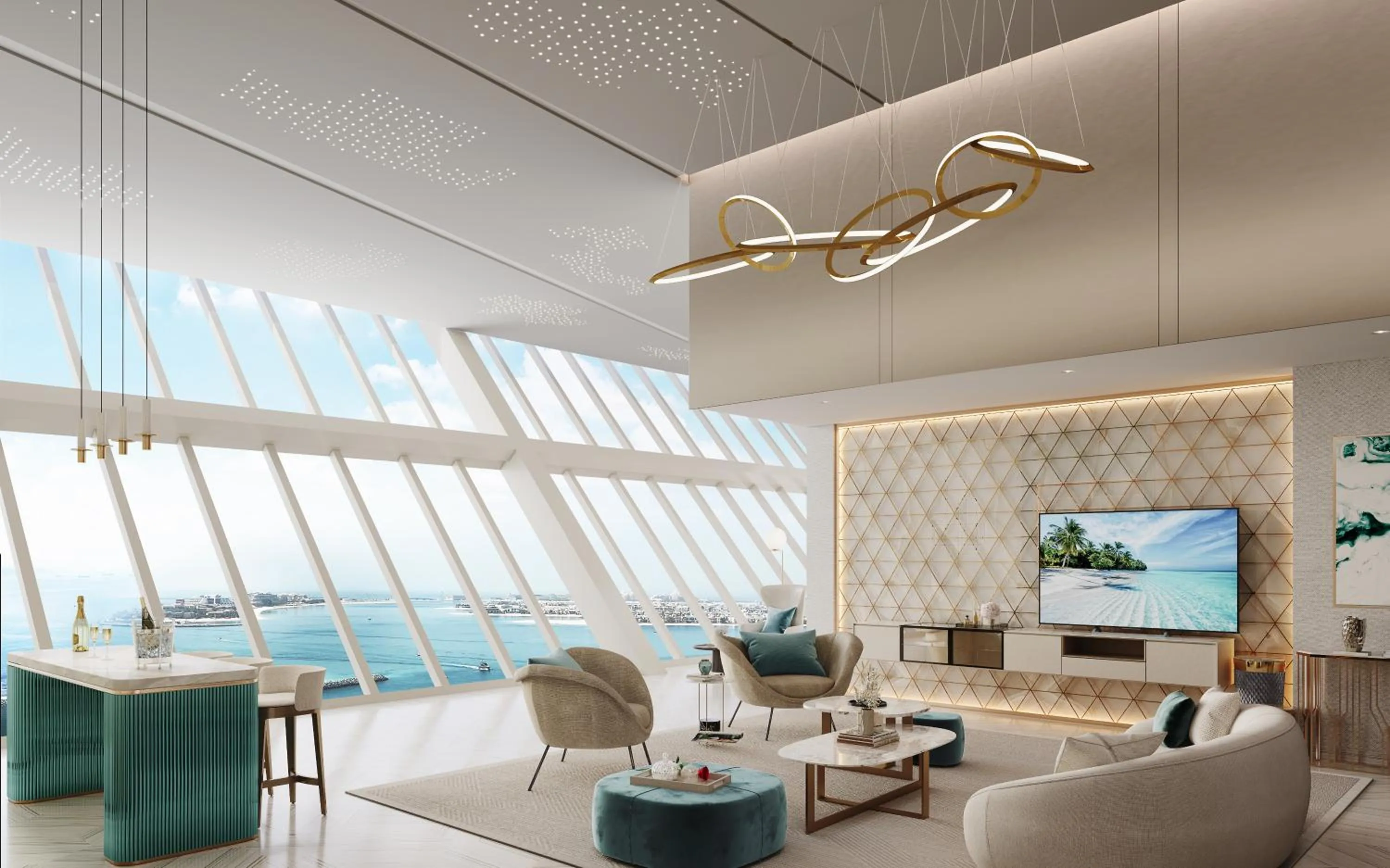 Living room in FIVE Palm Jumeirah Dubai