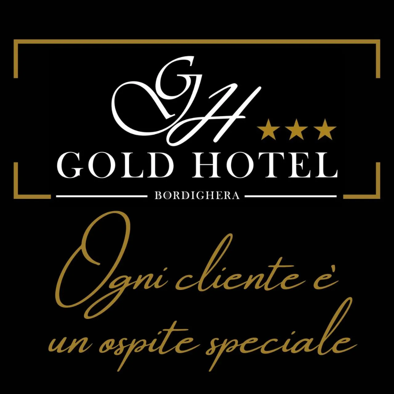 Property logo or sign in Gold Hotel