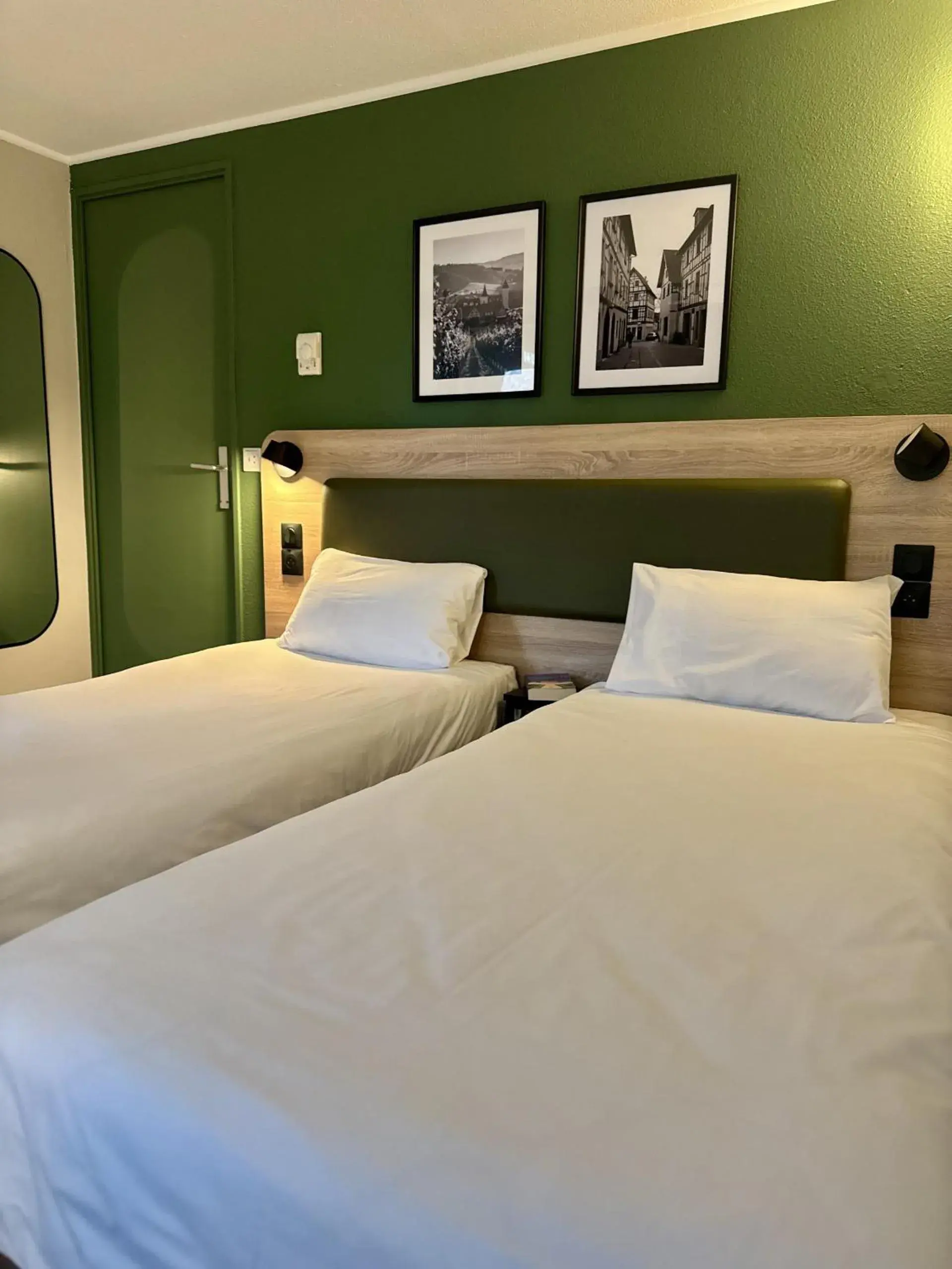 Bed in Kyriad Direct Haguenau Bed in Kyriad Direct Haguenau