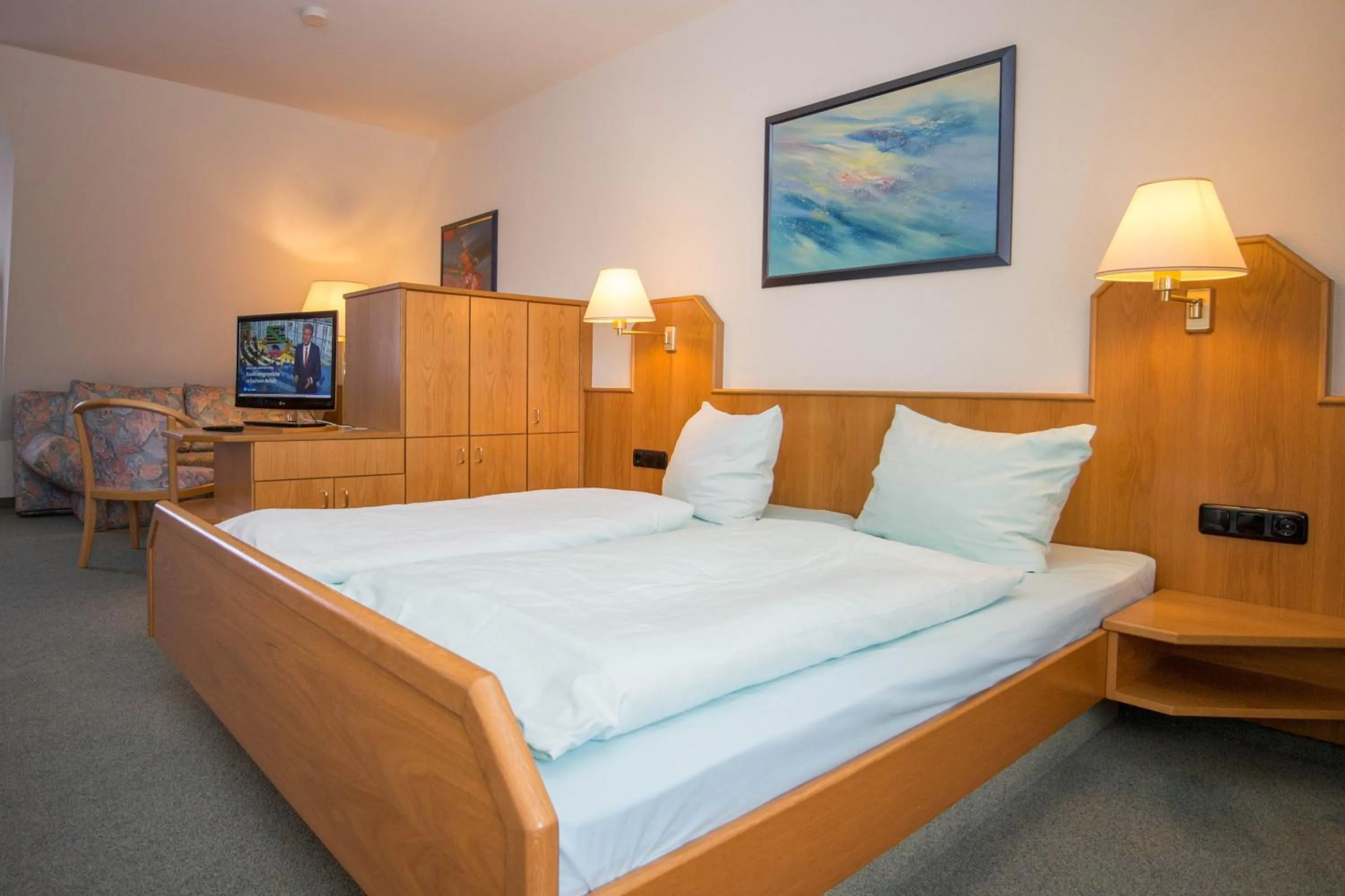 Bed in Ruser's Hotel