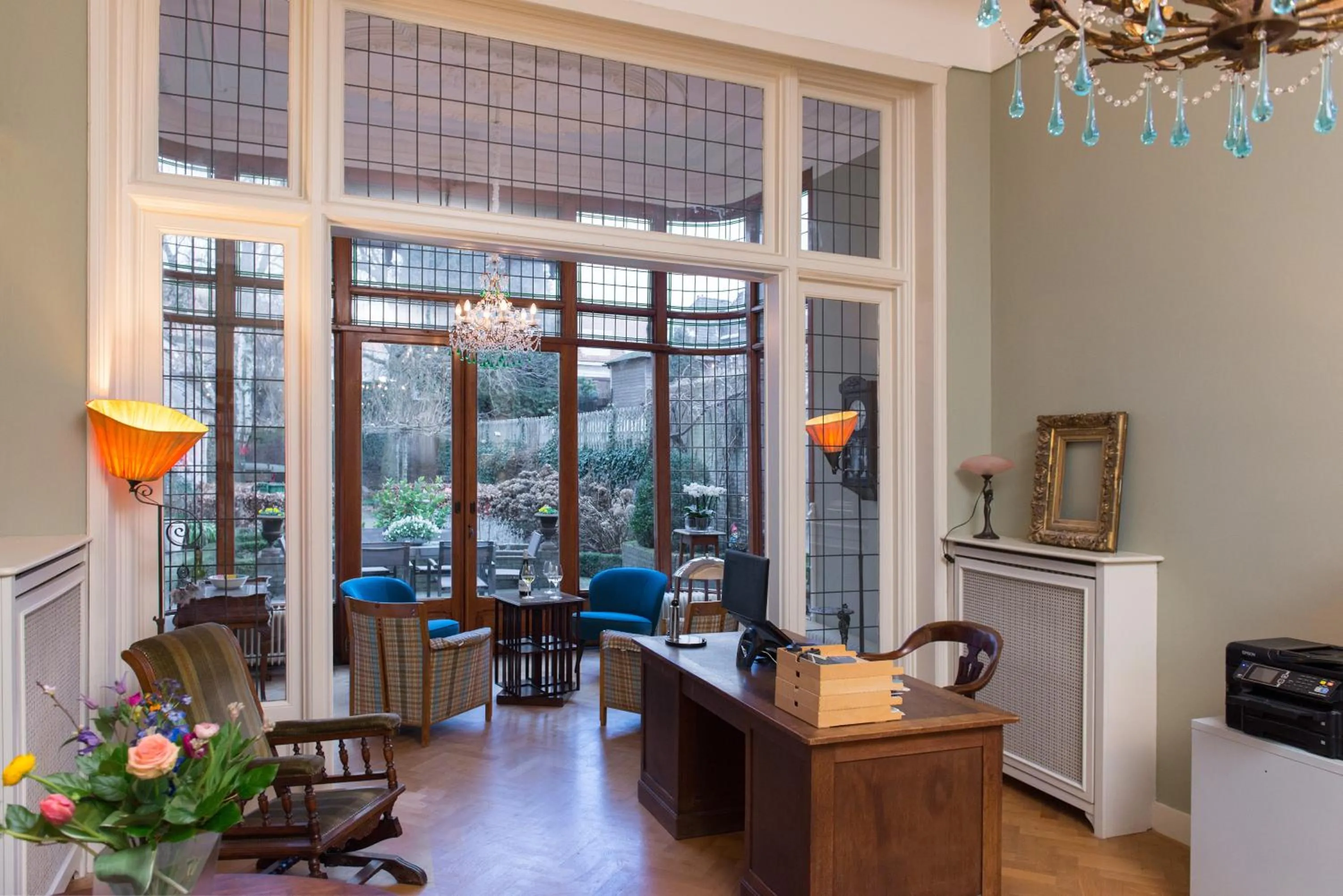 Lobby or reception in Boutique Hotel De Blauwe Pauw