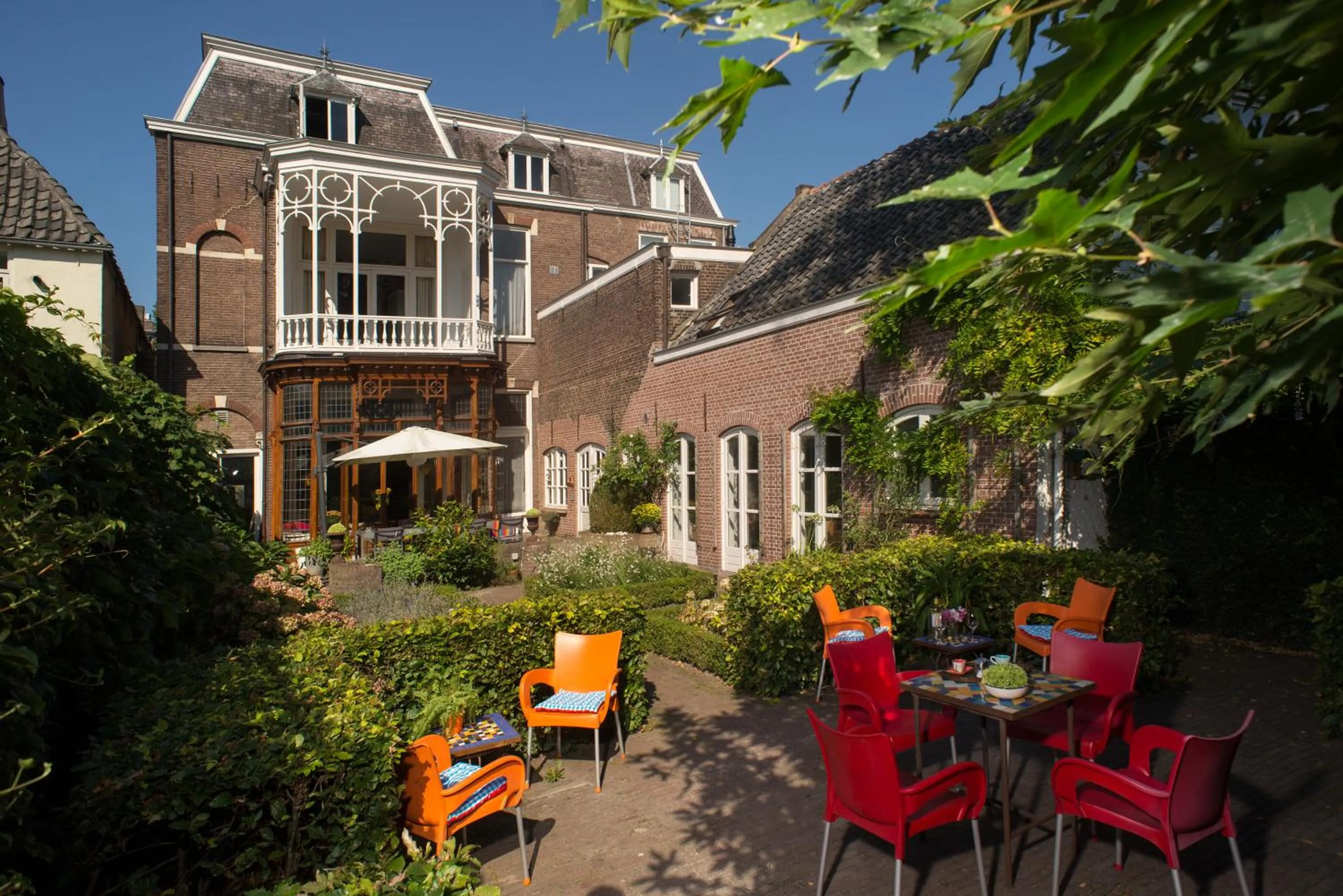 Garden in Boutique Hotel De Blauwe Pauw