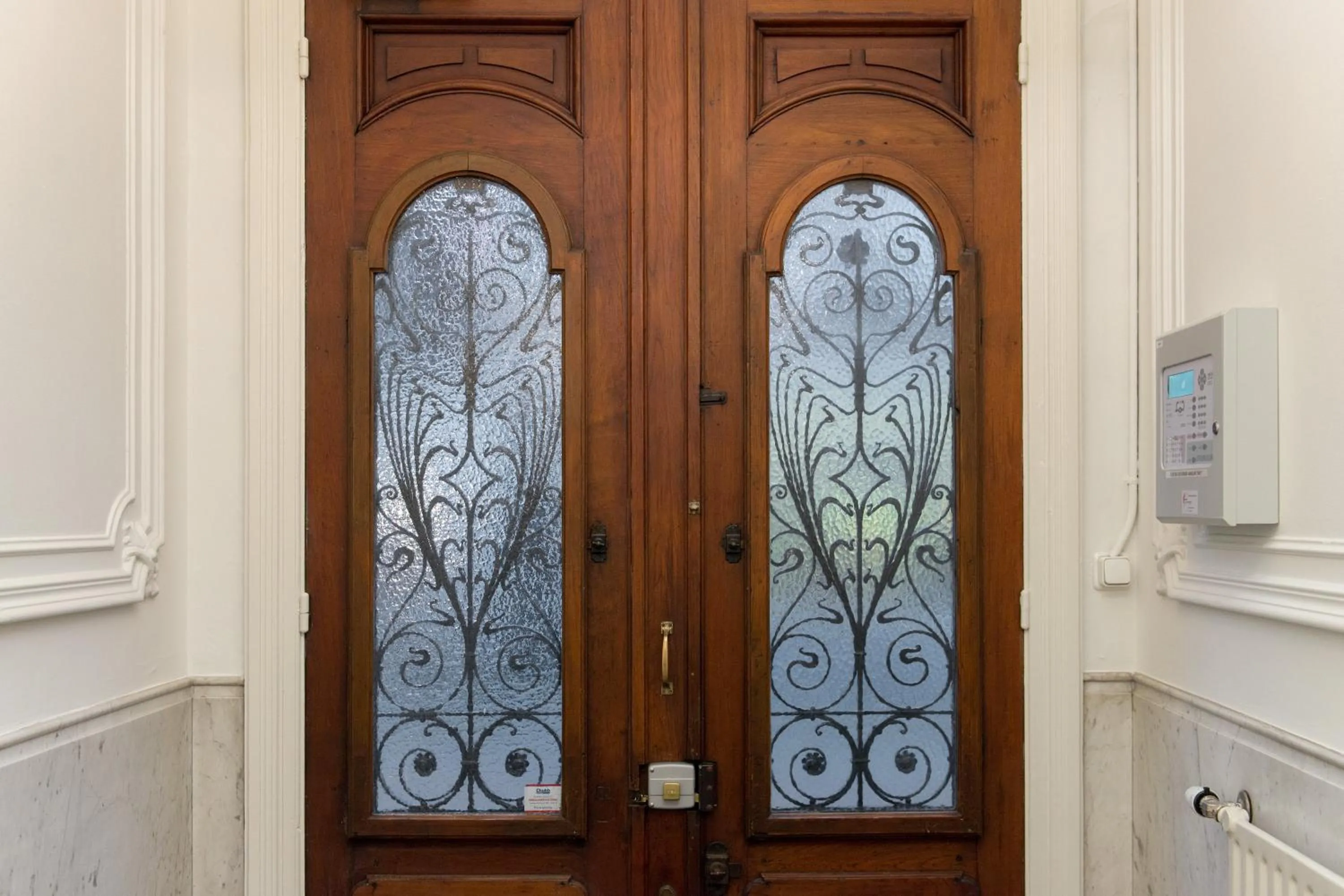 Decorative detail in Boutique Hotel De Blauwe Pauw
