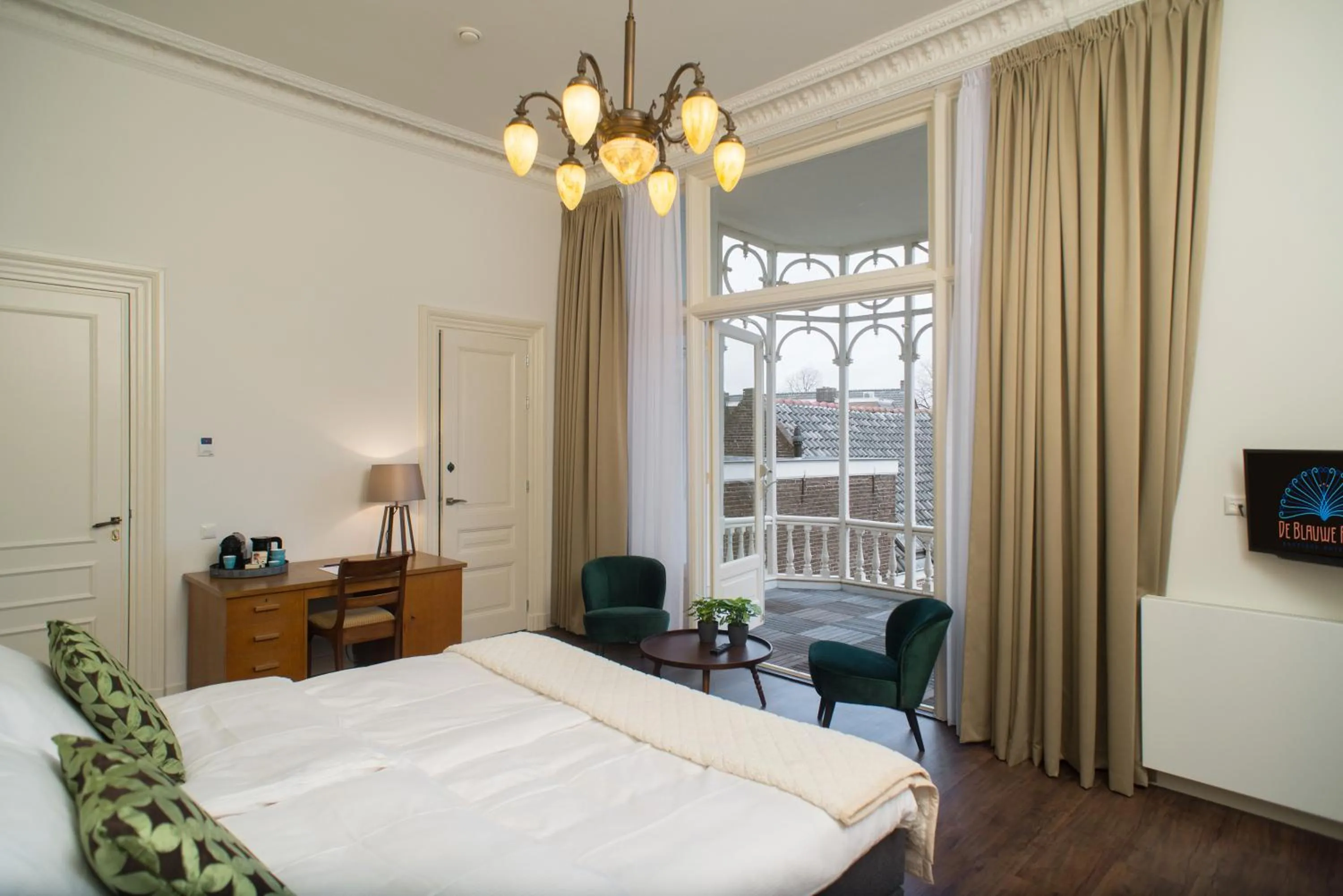 Bedroom, Bed in Boutique Hotel De Blauwe Pauw