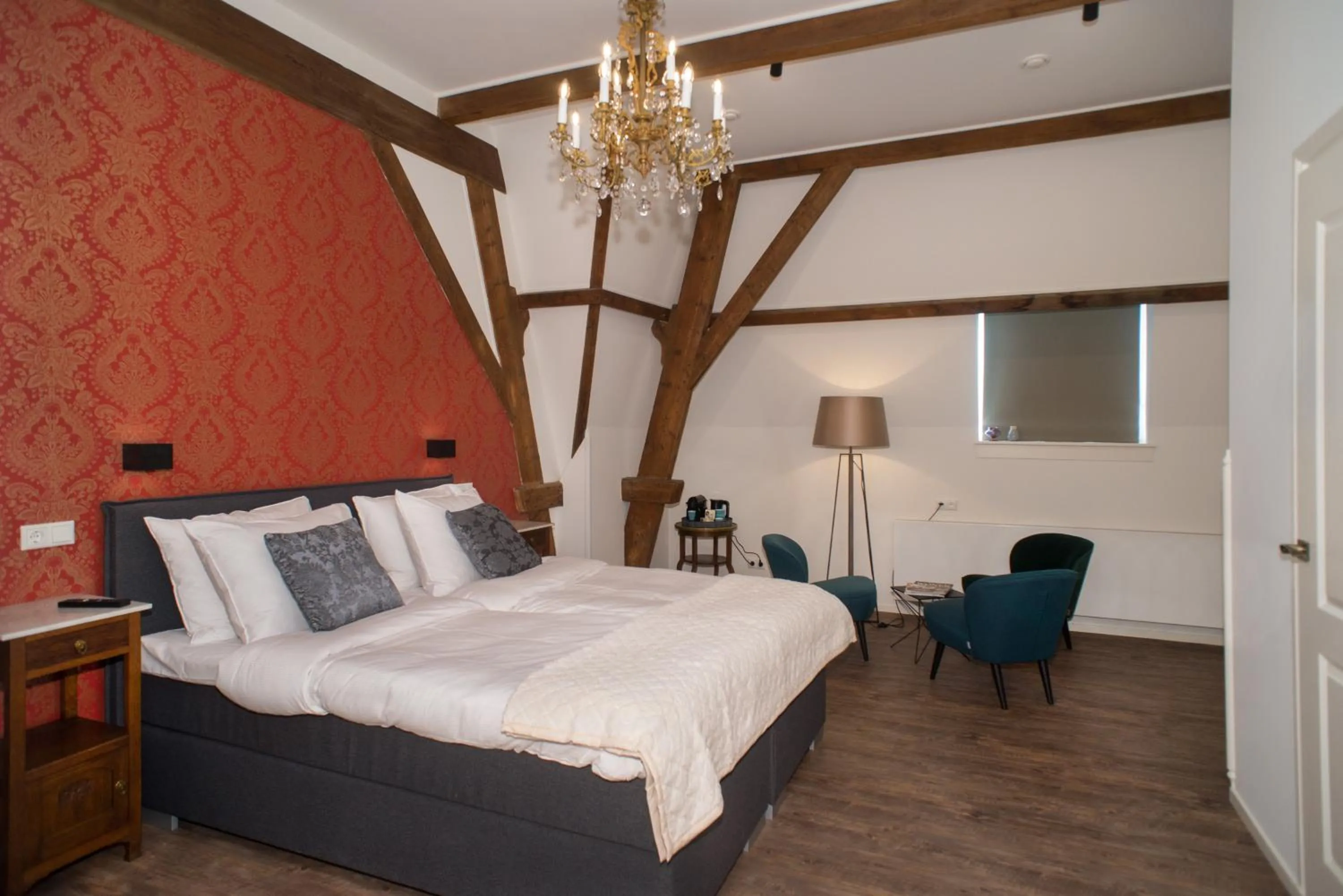 Bedroom, Bed in Boutique Hotel De Blauwe Pauw