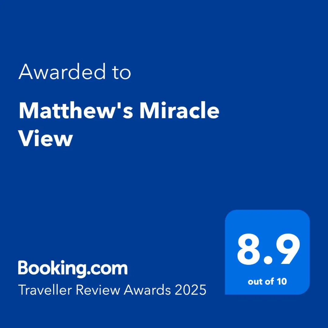 Certificate/Award in Matthew's Miracle View