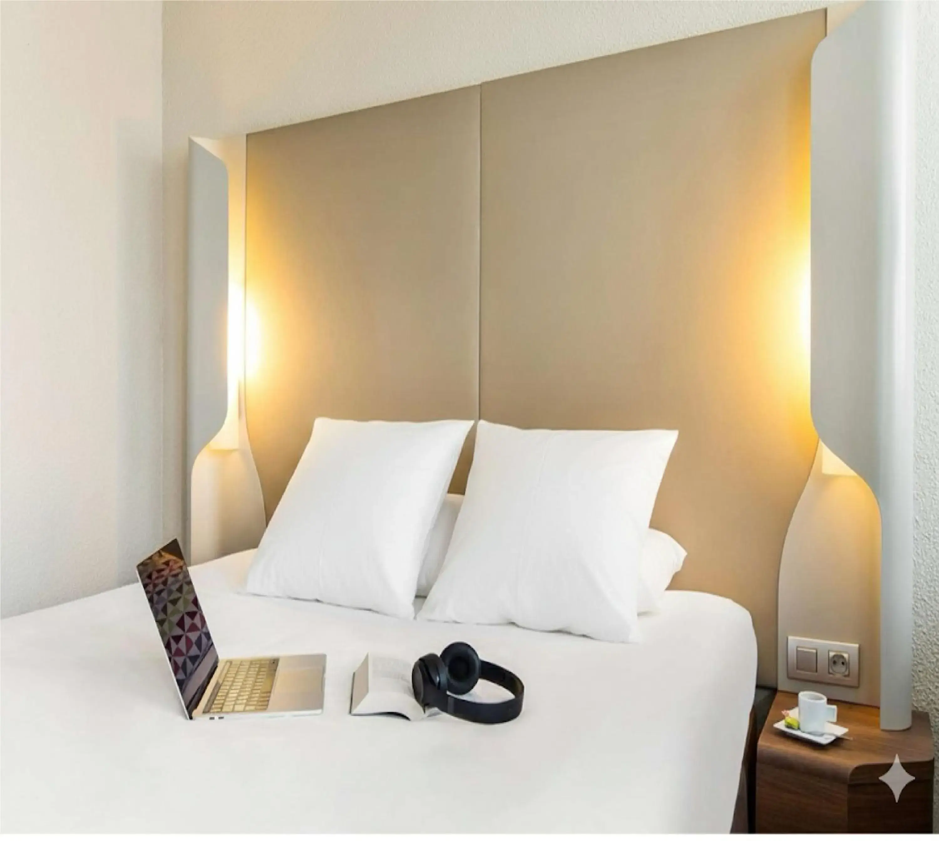 Bedroom, Bed in Campanile Conflans-Sainte-Honorine Bedroom, Bed in Campanile Conflans-Sainte-Honorine