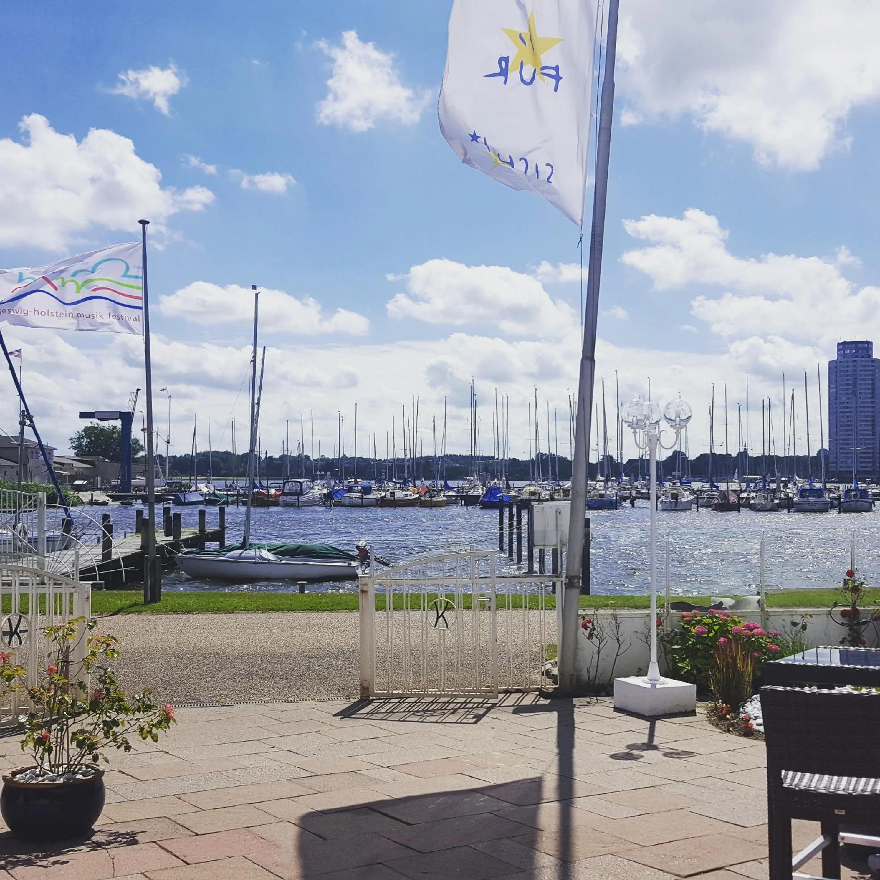 Balcony/Terrace in Akzent Hotel Strandhalle