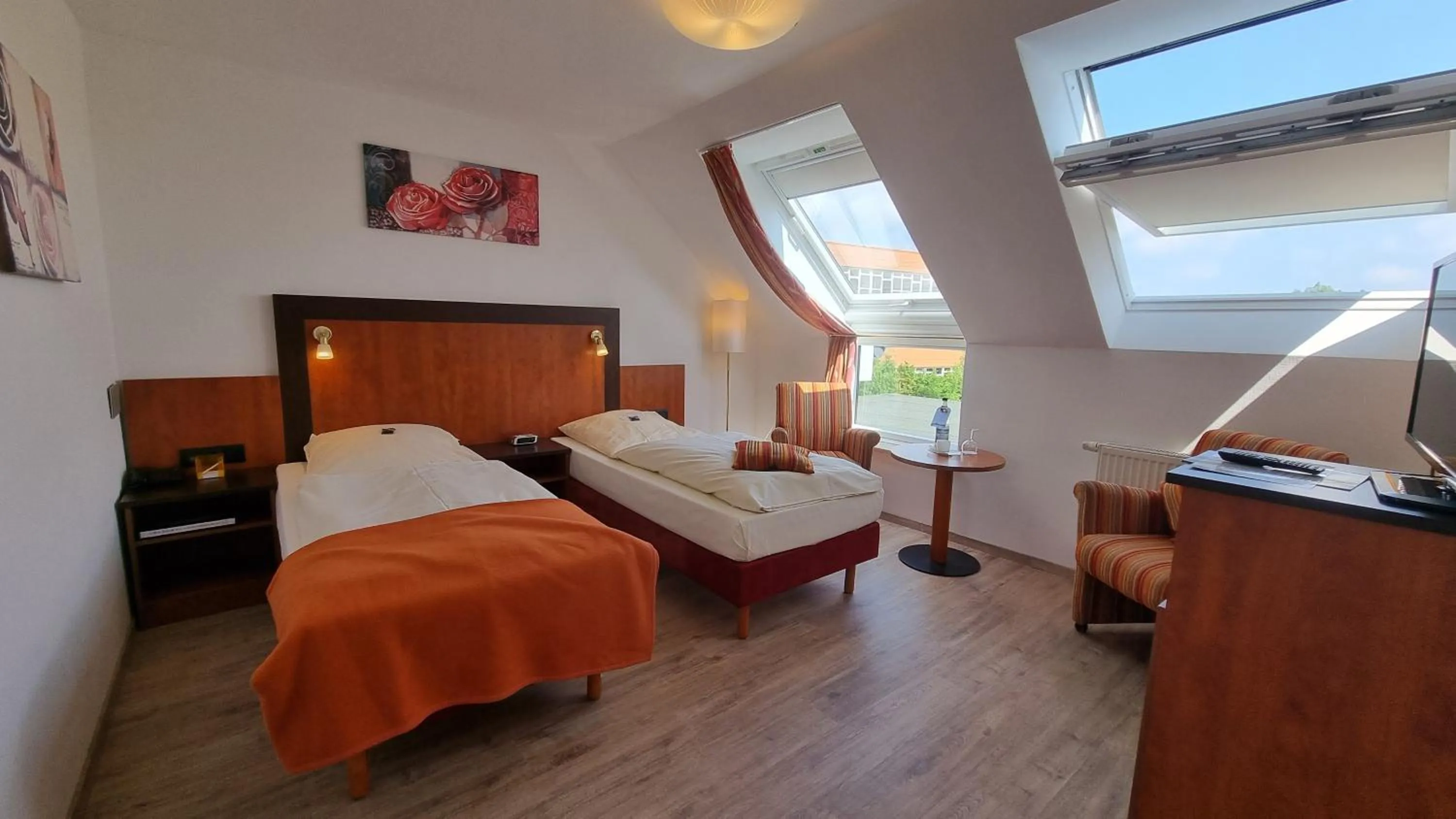 Photo of the whole room, Bed in Akzent Hotel Strandhalle