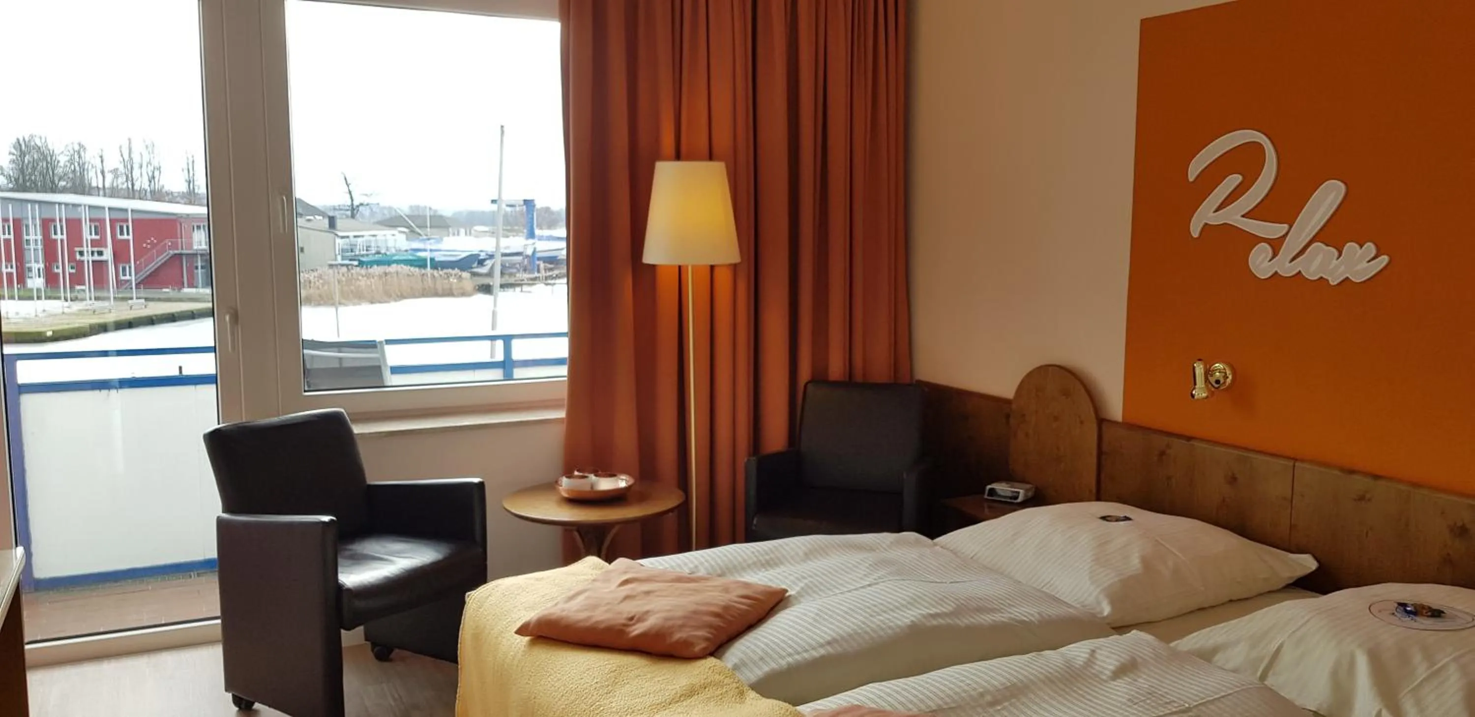 Photo of the whole room, Bed in Akzent Hotel Strandhalle