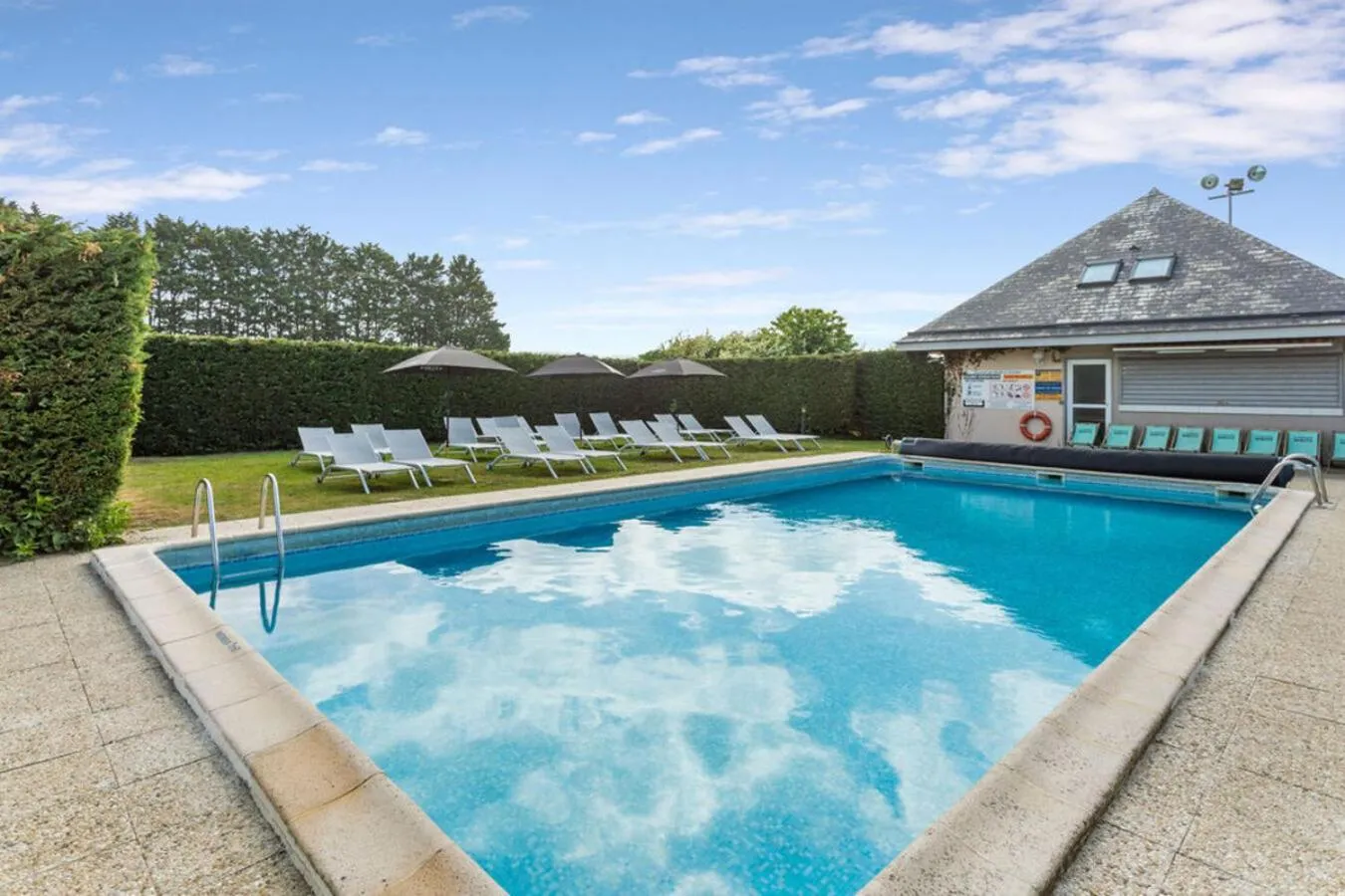 Swimming pool in Kyriad Deauville - St Arnoult