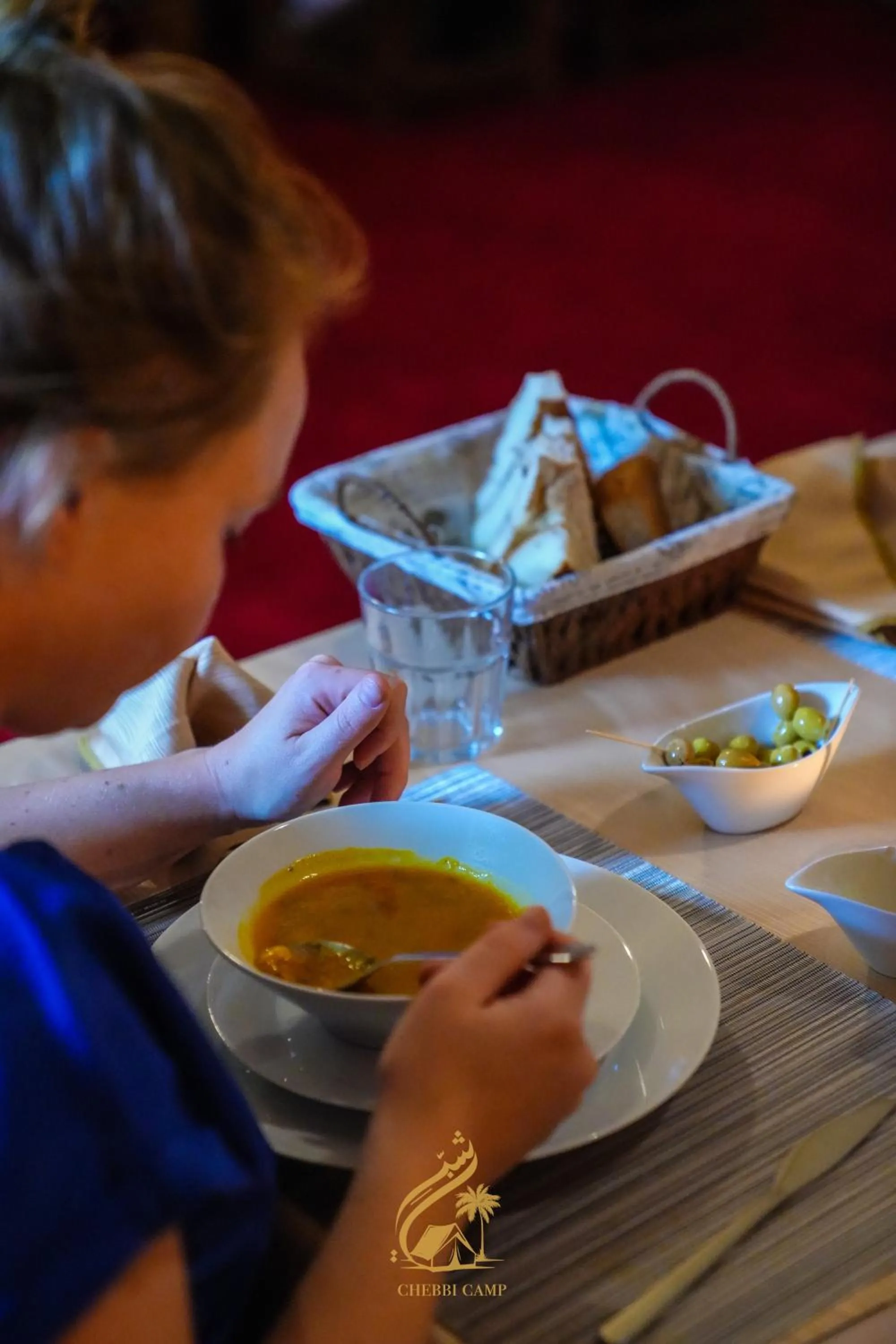 Dinner in Luxury Camp Chebbi
