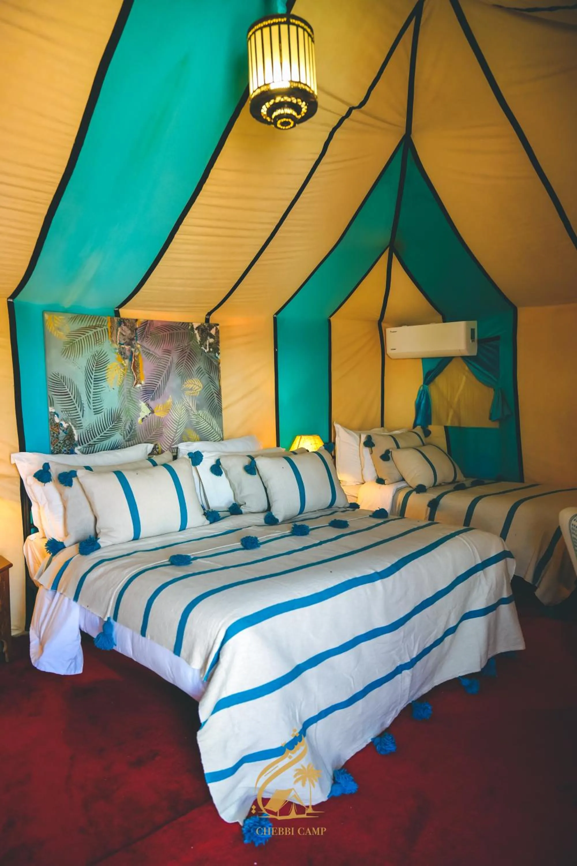 Bedroom, Bed in Luxury Camp Chebbi
