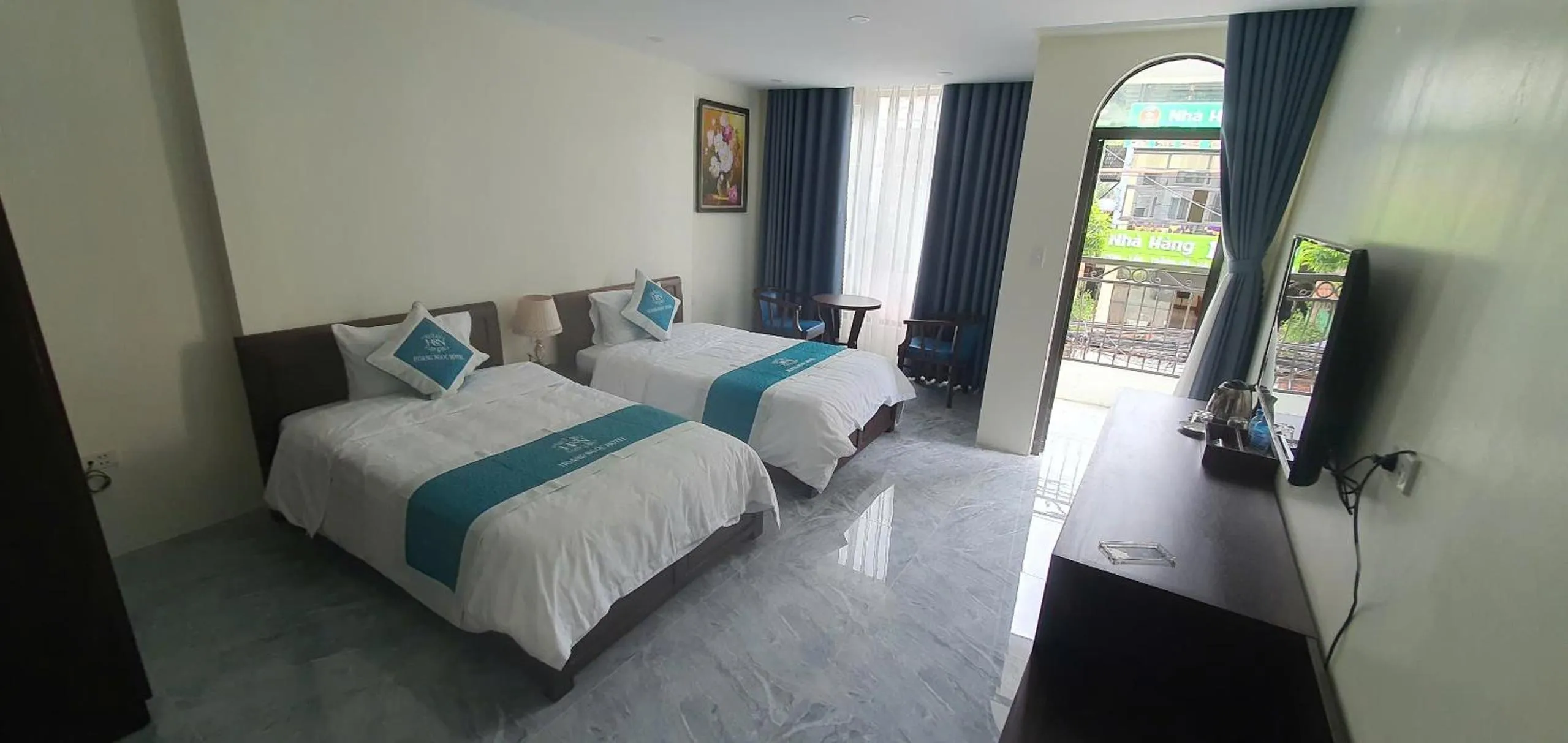 Bed in Hoang Ngoc Hotel