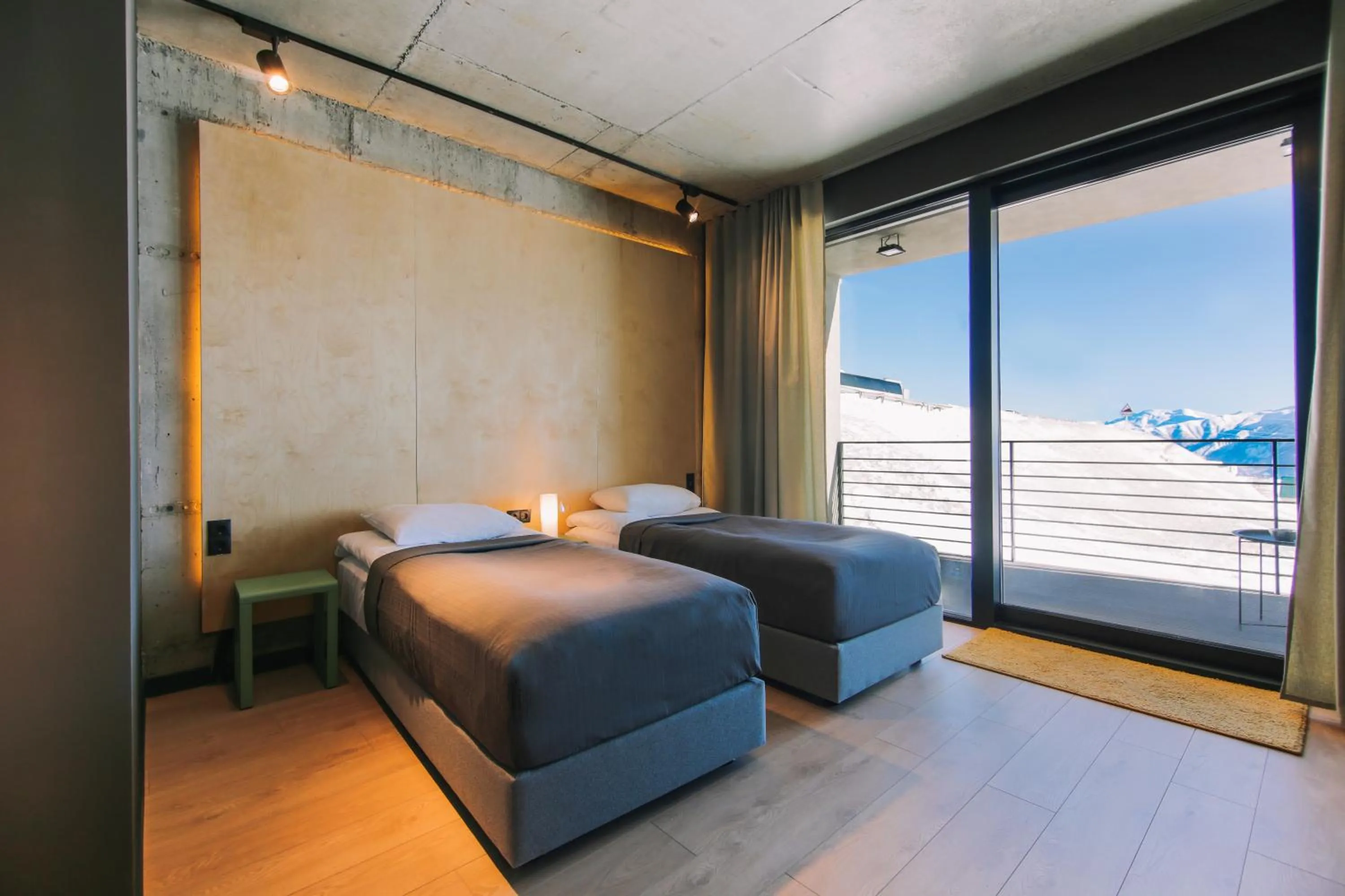 Bed in Quadrum Hotel