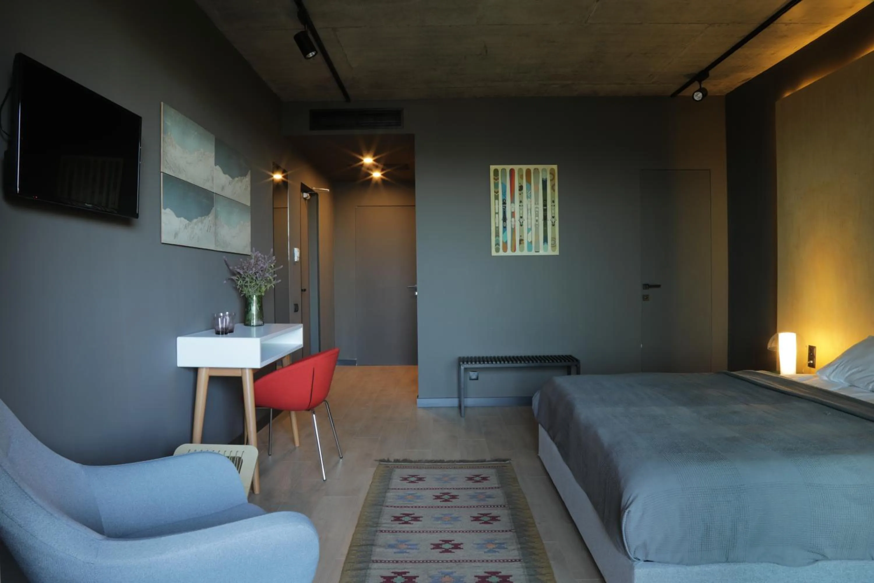 Bed in Quadrum Hotel