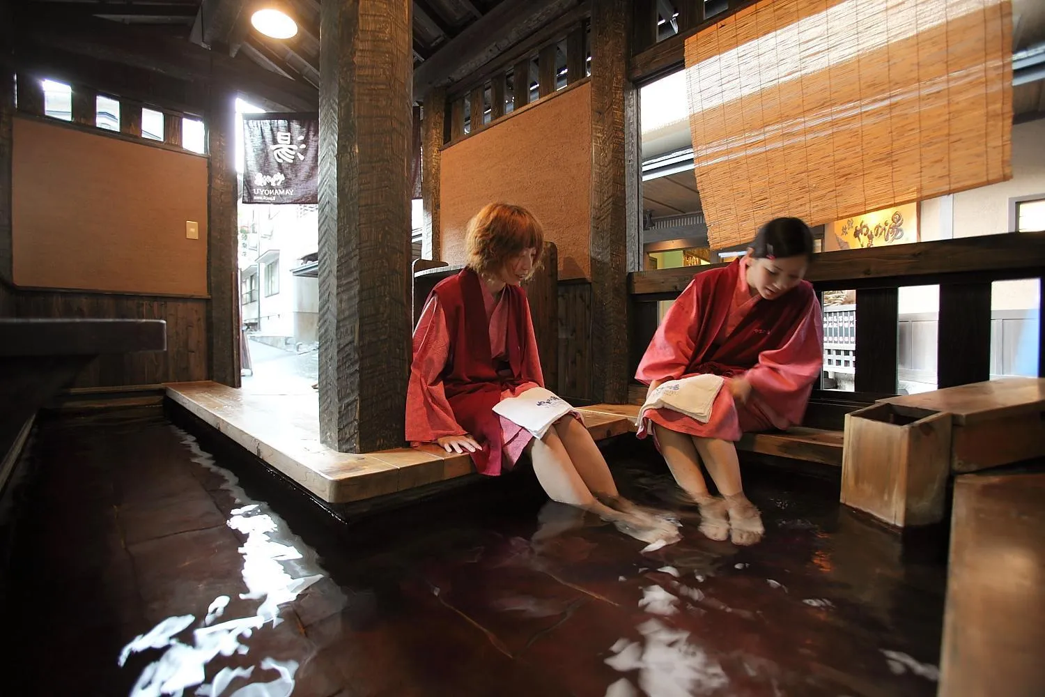 Hot Spring Bath in Ryokan Yamanoyu
