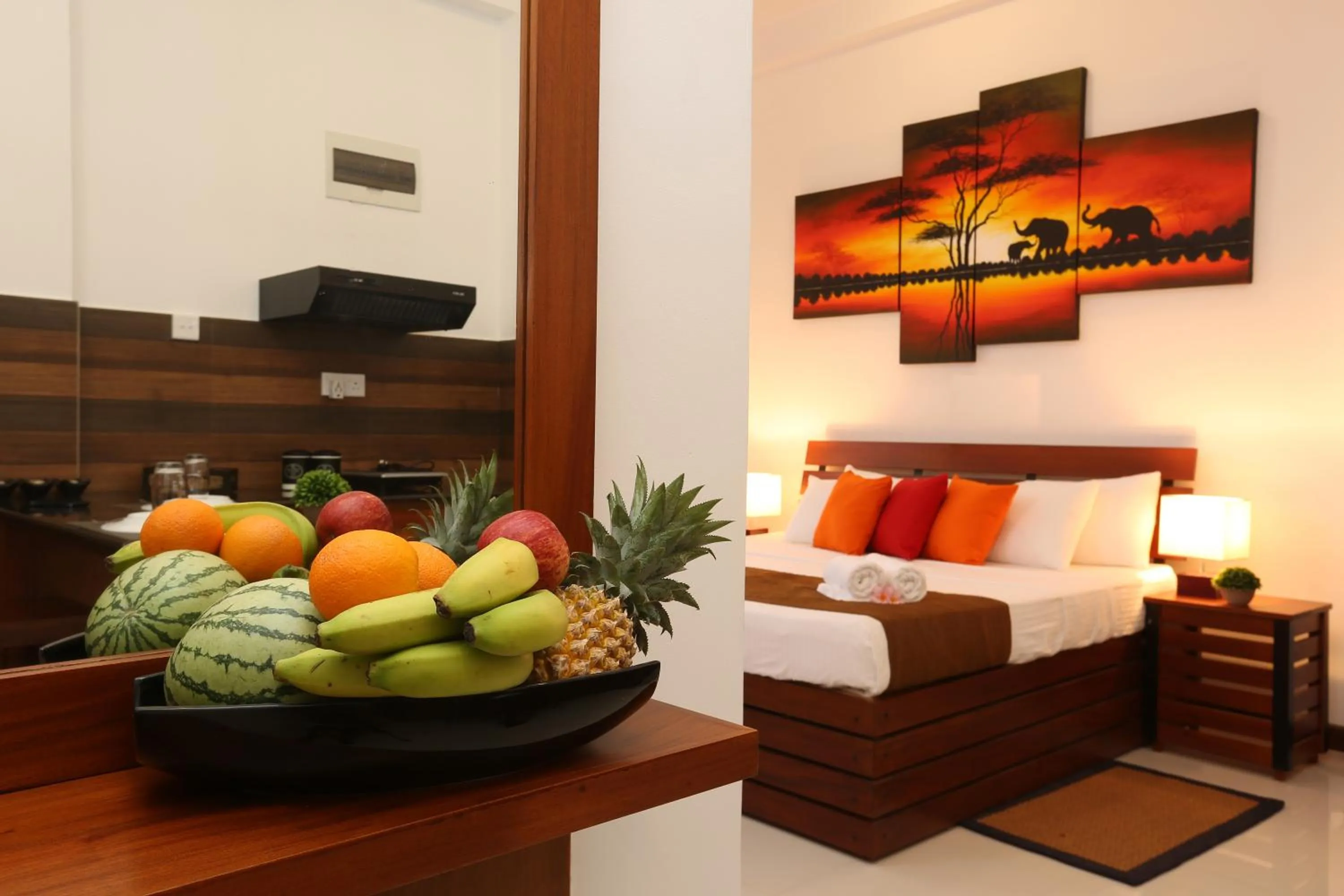 Bedroom, Bed in Iddamal Apartments