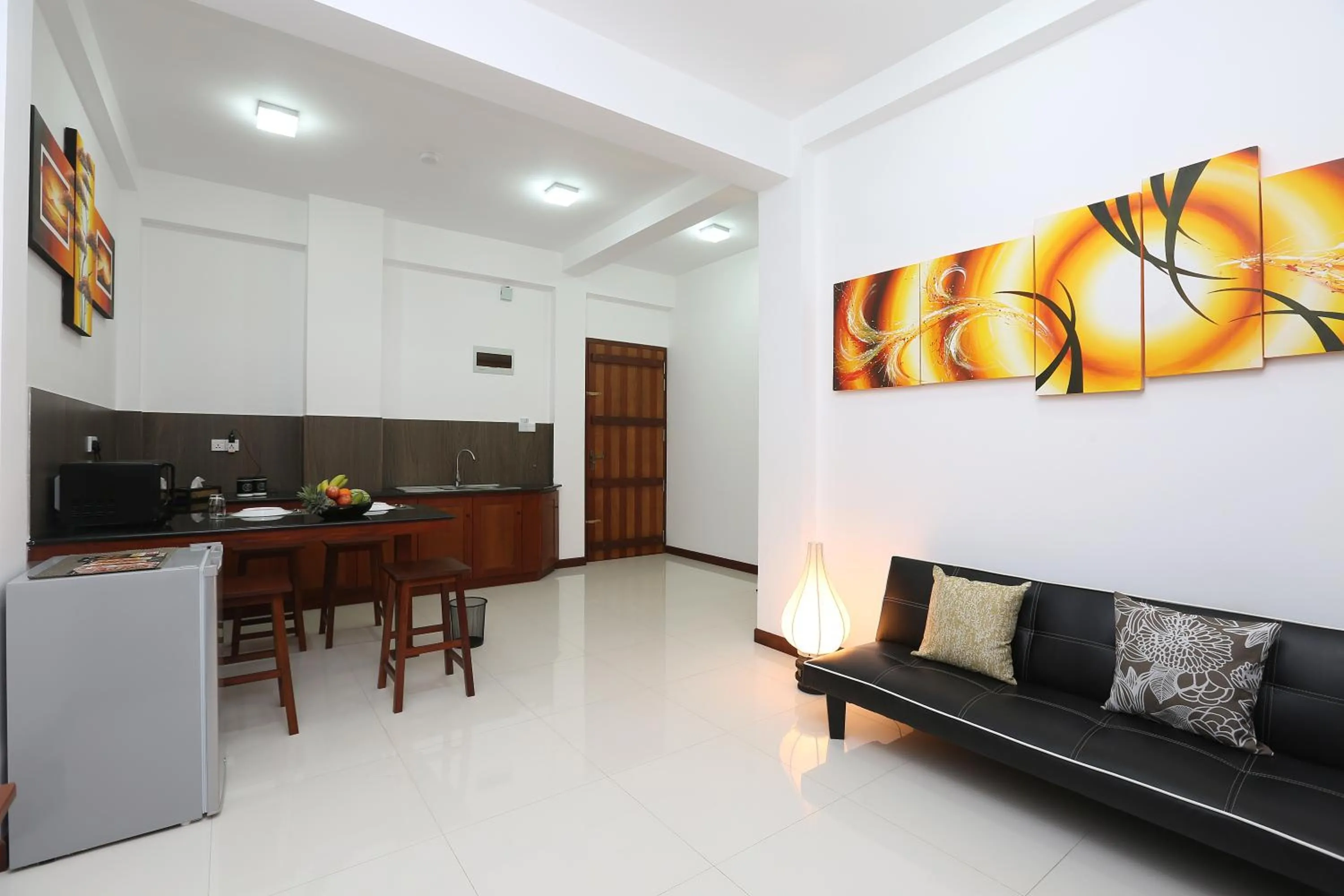 Seating area in Iddamal Apartments