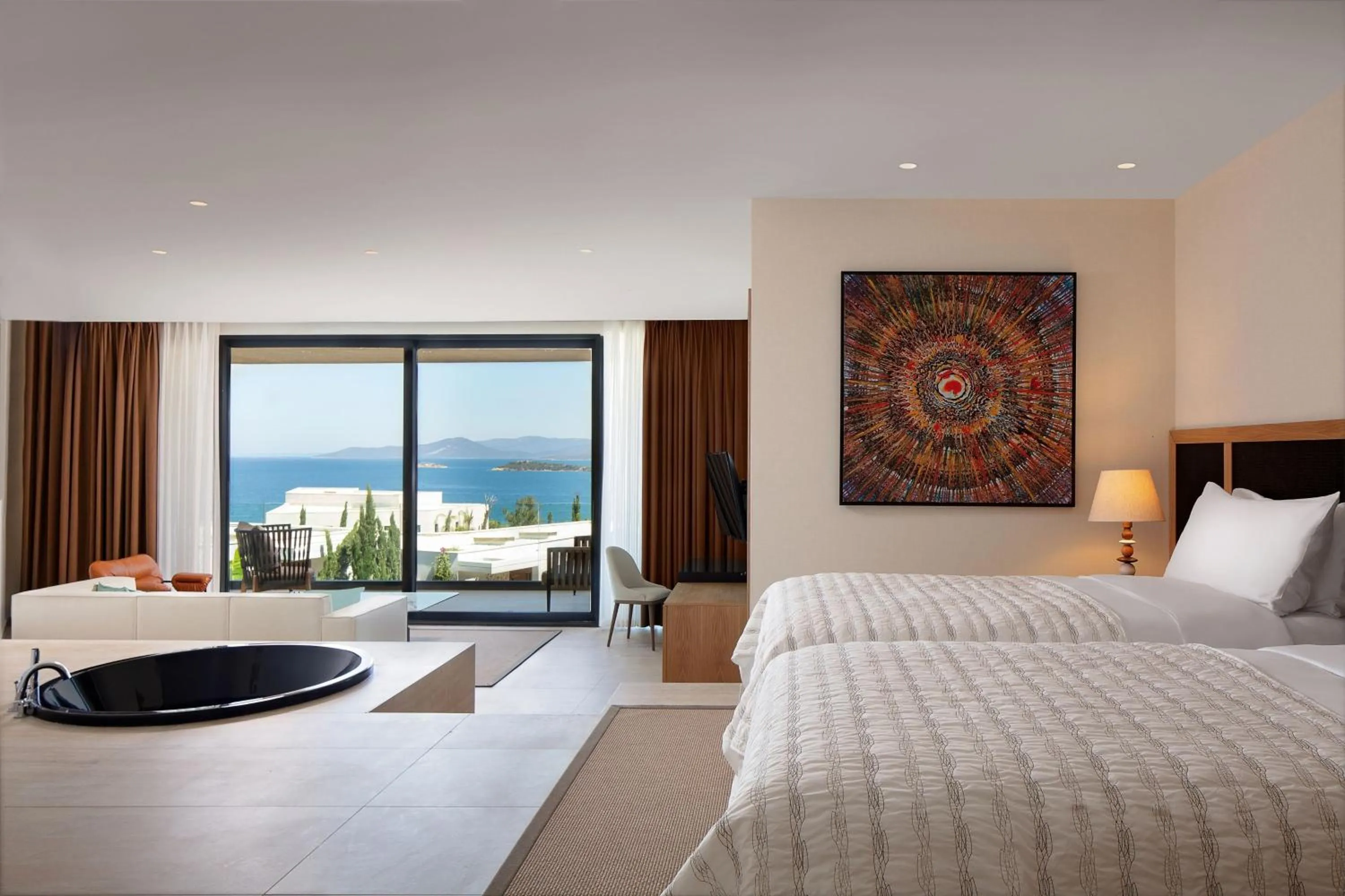Bedroom, Bed in Le Meridien Bodrum Beach Resort