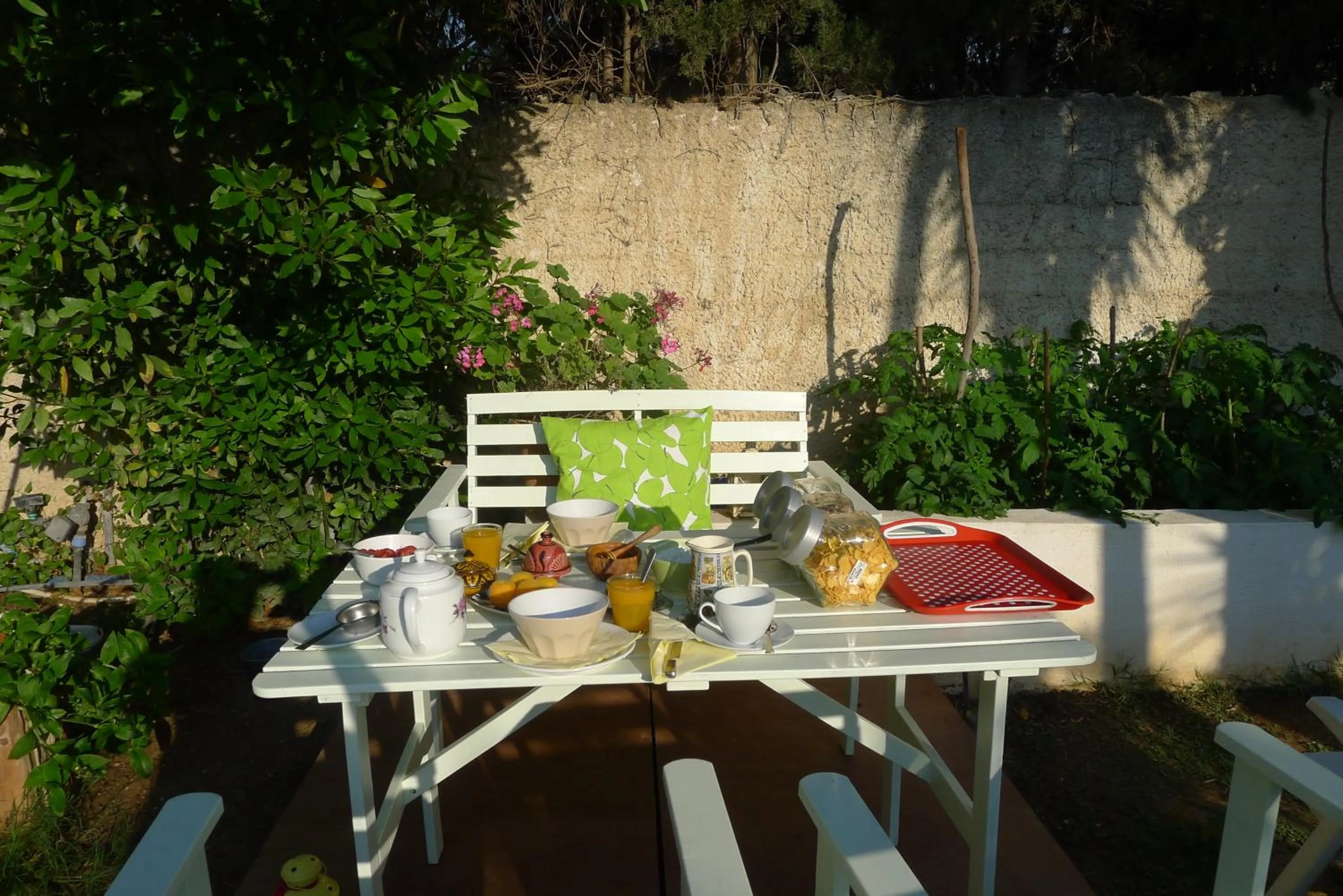 Patio in St. Thomas Bed and Breakfast