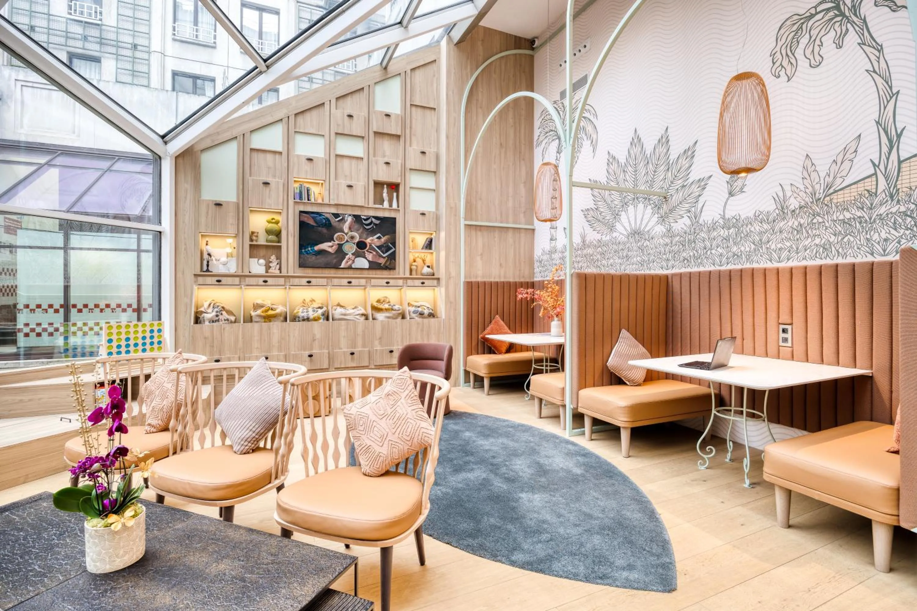 Living room in Citadines Les Halles Paris