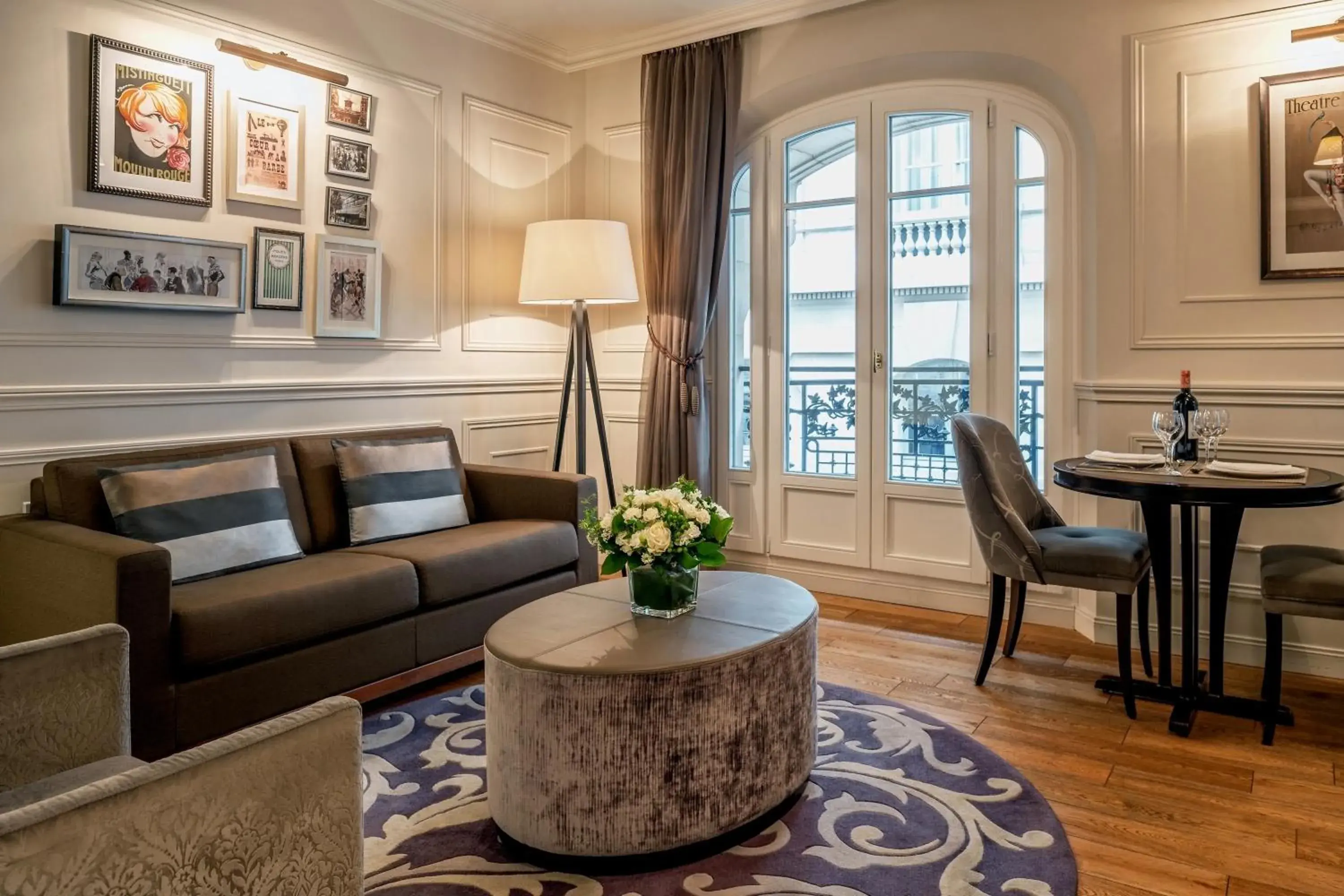 Living room in La Clef Louvre Paris by The Crest Collection Living room in La Clef Louvre Paris by The Crest Collection