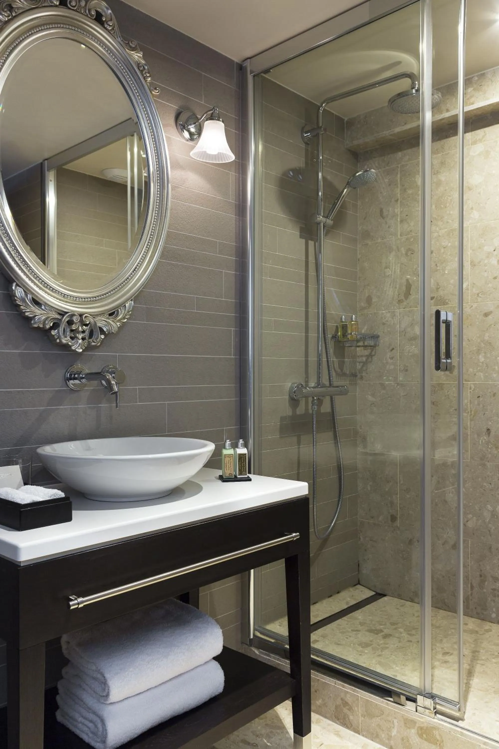 Shower in La Clef Louvre Paris by The Crest Collection