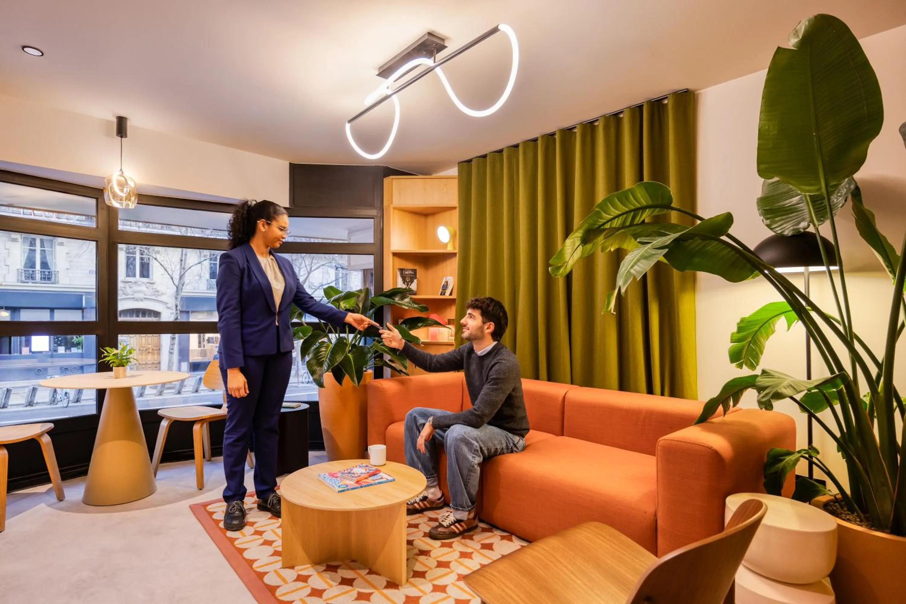 Lobby or reception in Citadines République Paris