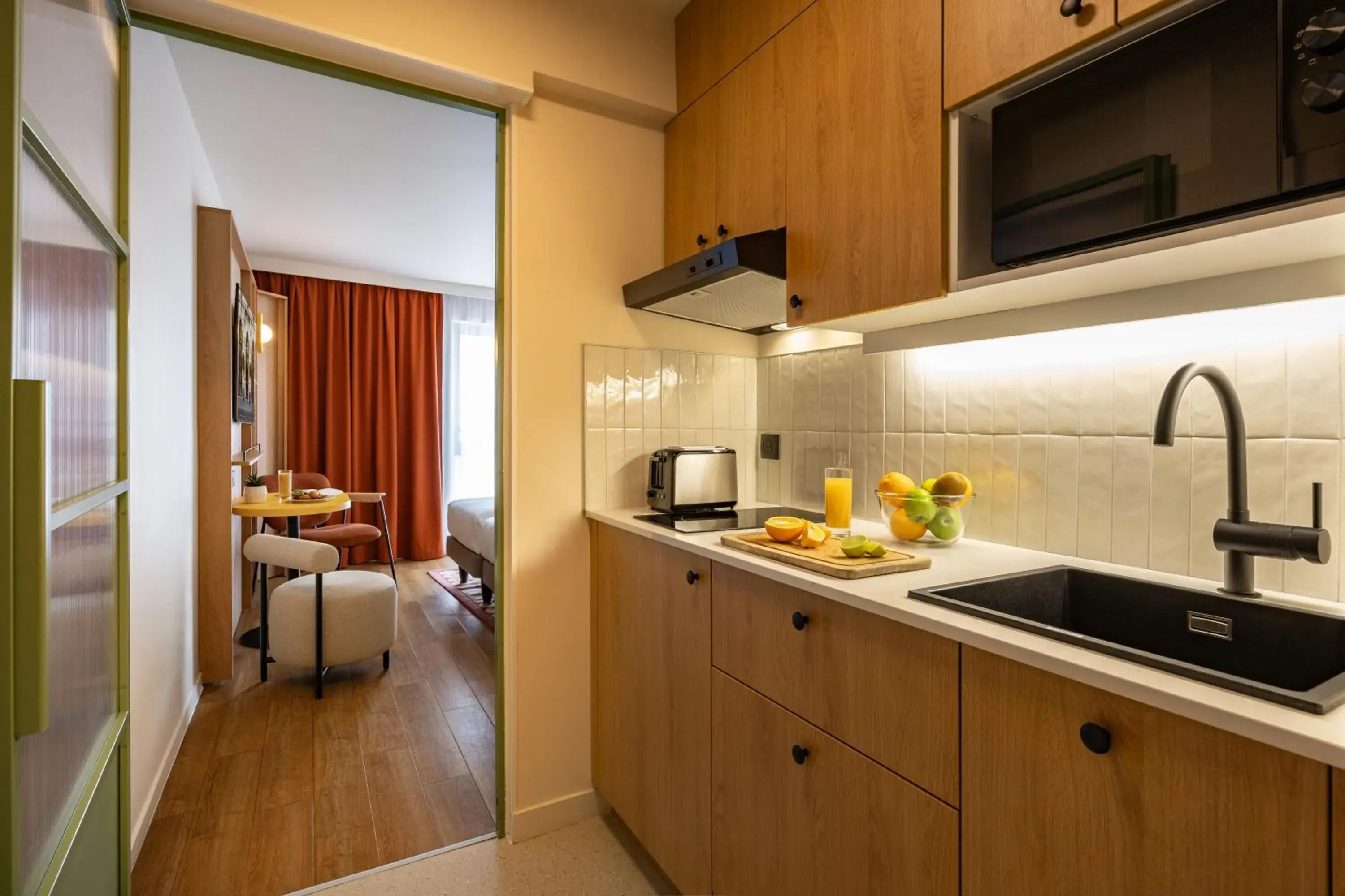 Living room in Citadines République Paris Living room in Citadines République Paris