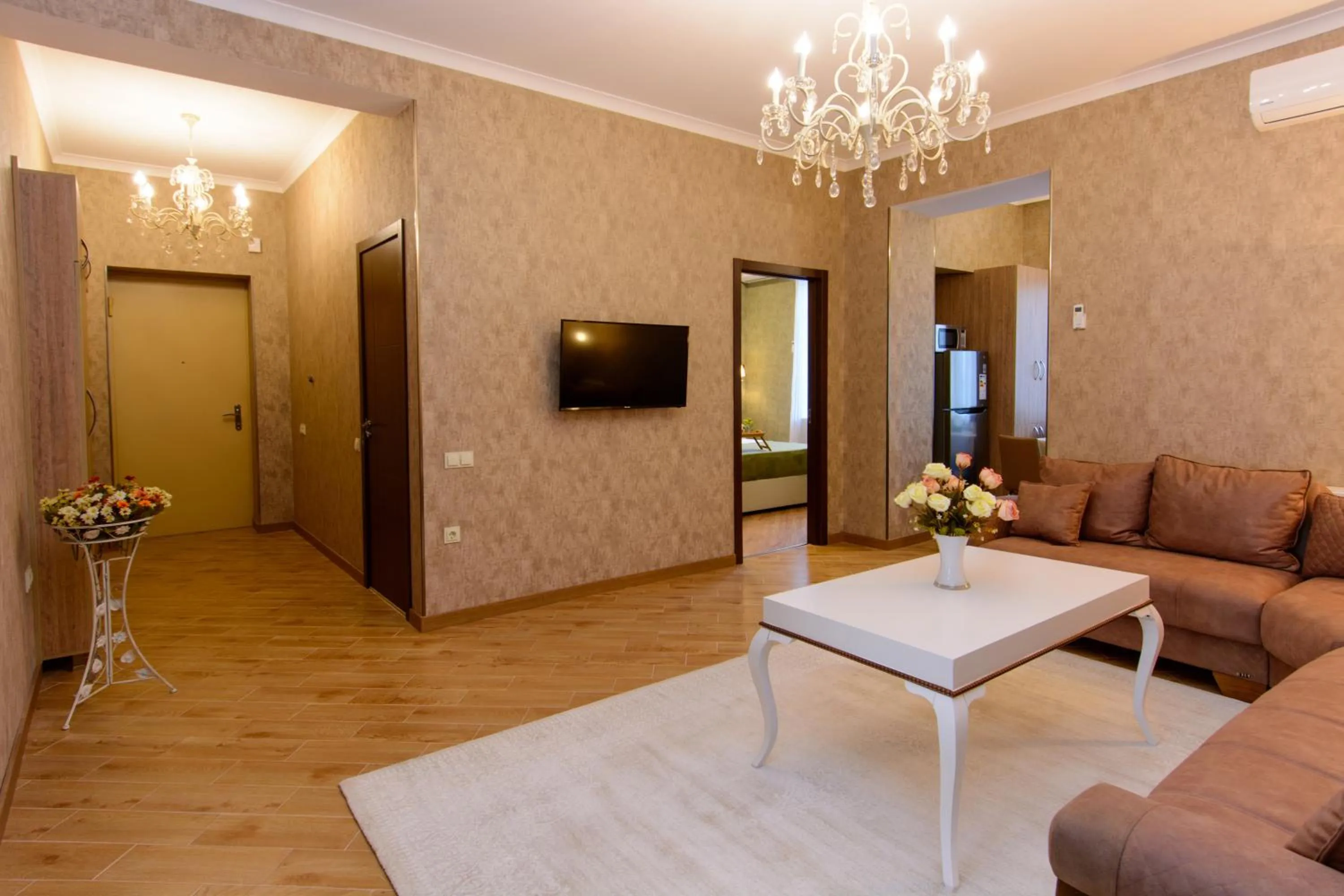 Living room in Dat Exx Apartments on Marjanishvili