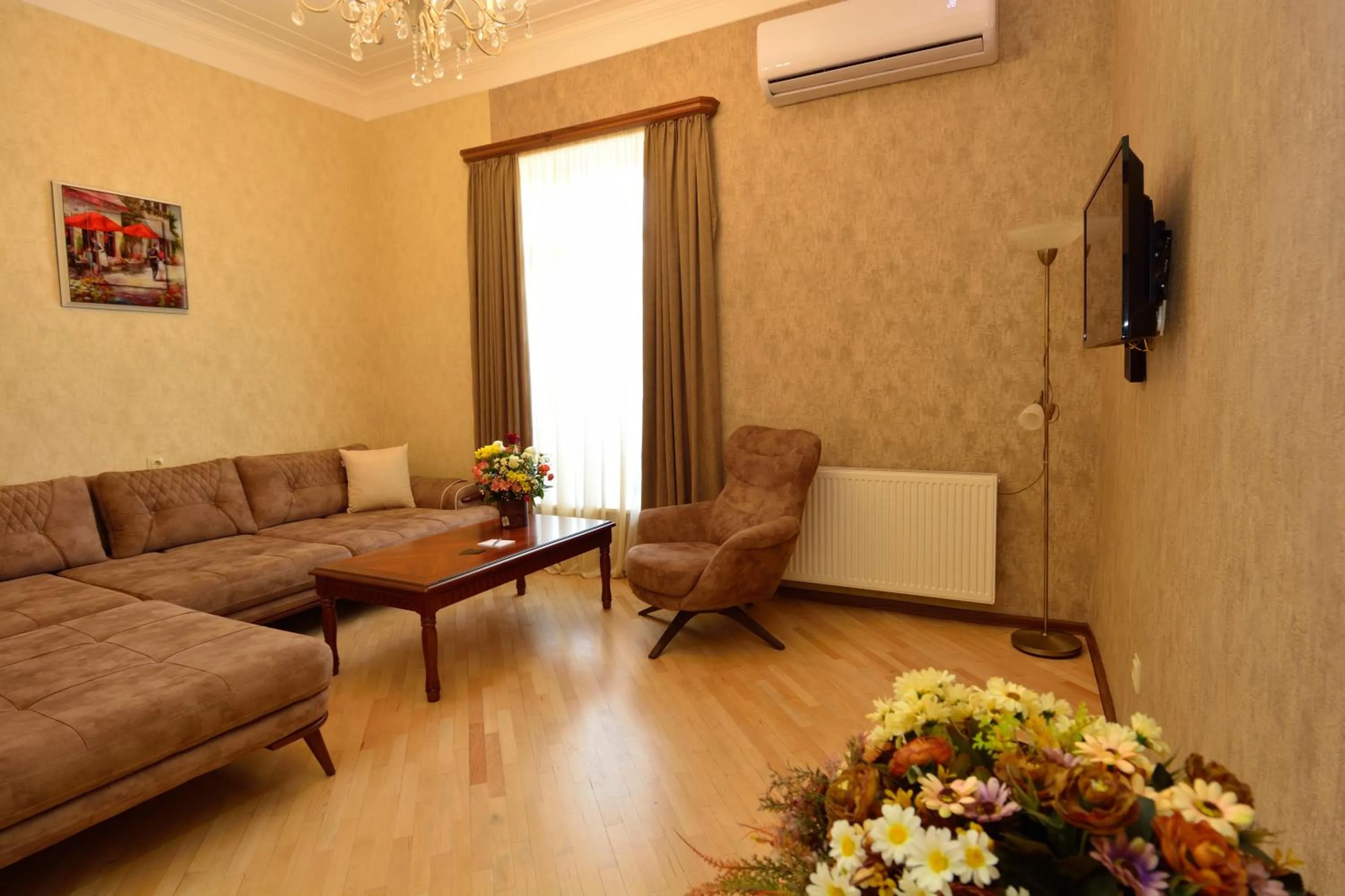 Living room in Dat Exx Apartments on Marjanishvili