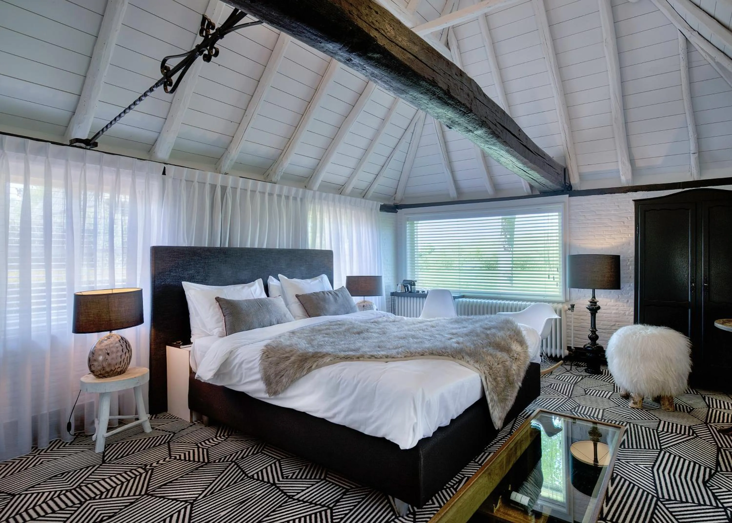 Bed in B&B Kasteel Maurick