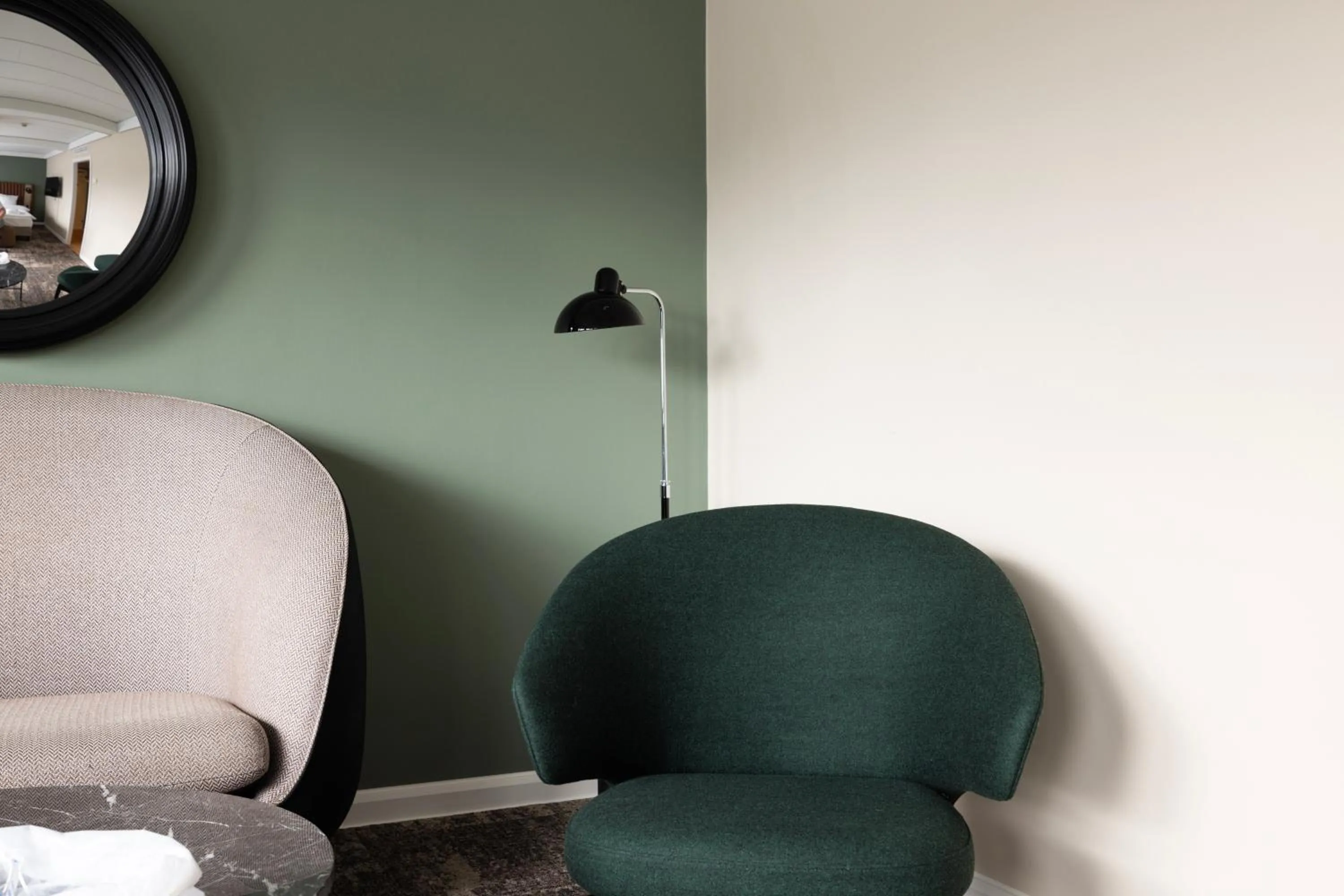 Seating area in Imperial Hotel