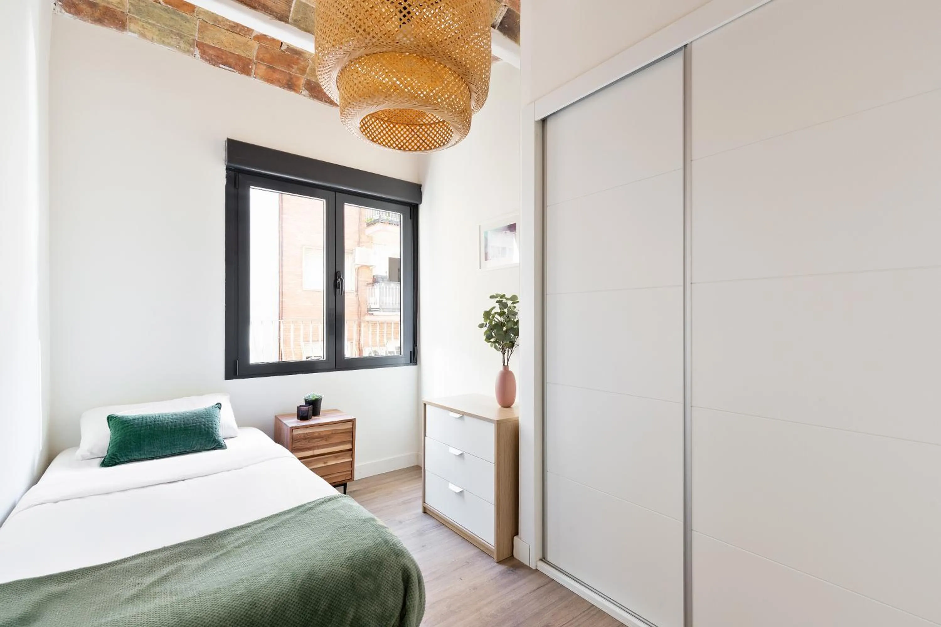 Bedroom, Bed in Modern Catalan Apartments by Olala Homes