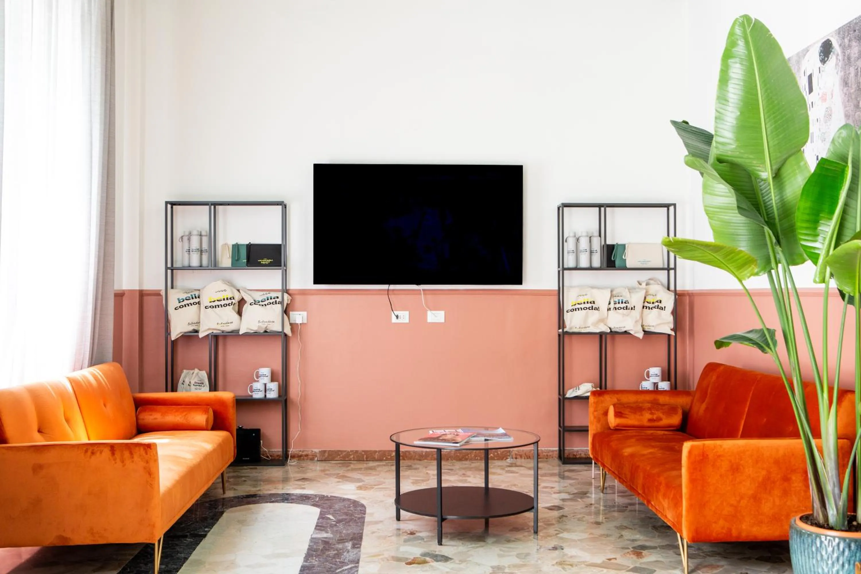 Communal lounge/ TV room in Hotel Belvedere Rimini